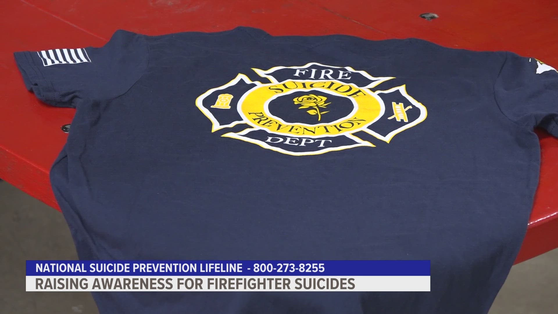 Several Muskegon Co. stations are bringing awareness to these daunting statistics by wearing ‘The Yellow Rose’ shirts in support of mental health.