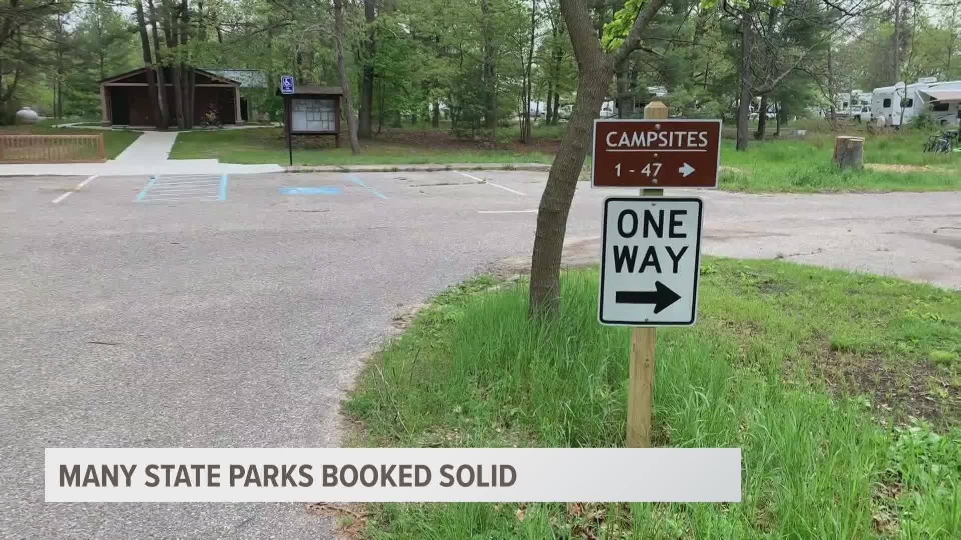 The Park's popular Channel Campground would likely cap-off another record-breaking May, the DNR said.