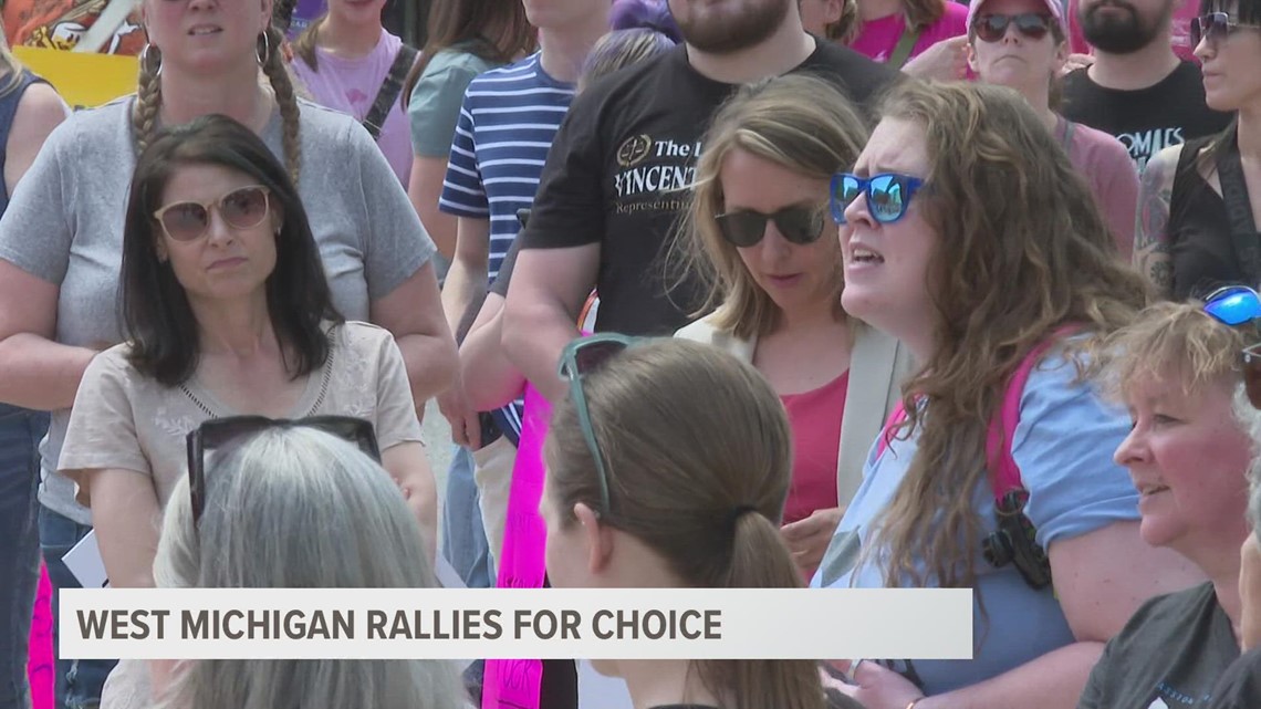 'Bans Off Our Bodies' rallies in Muskegon, Grand Rapids