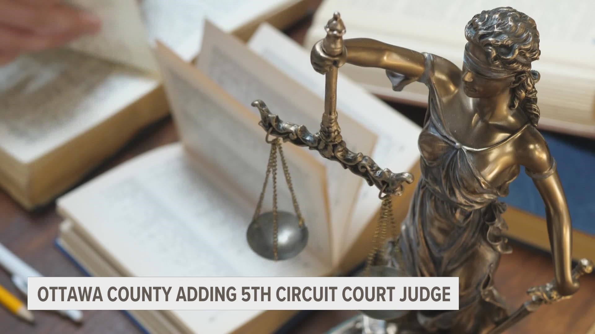 Ottawa County continues to be the fastest growing county in Michigan, which is why a new judge, who will be handling family court, is being added to the system.