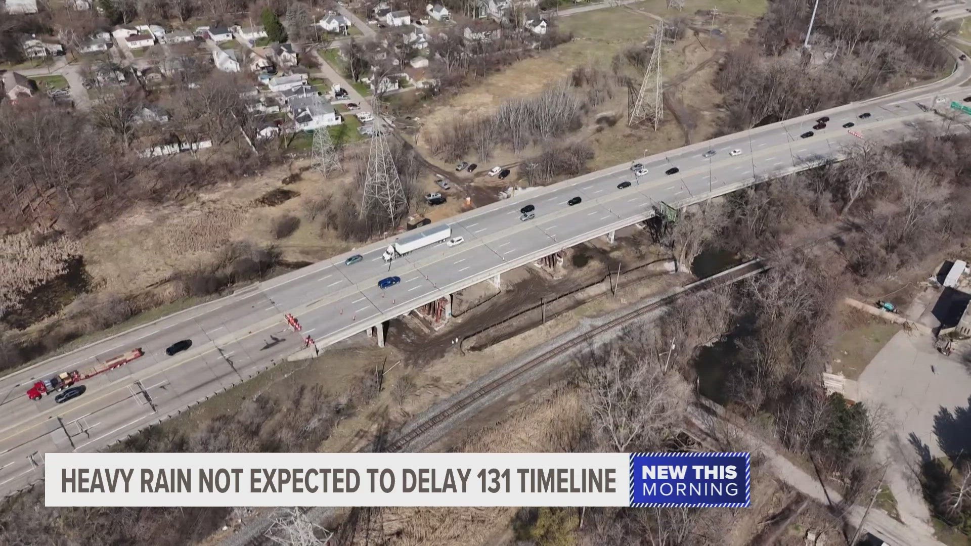 While the rain is expected to put construction on pause, MDOT said the weather should not impact the timeline of the project.