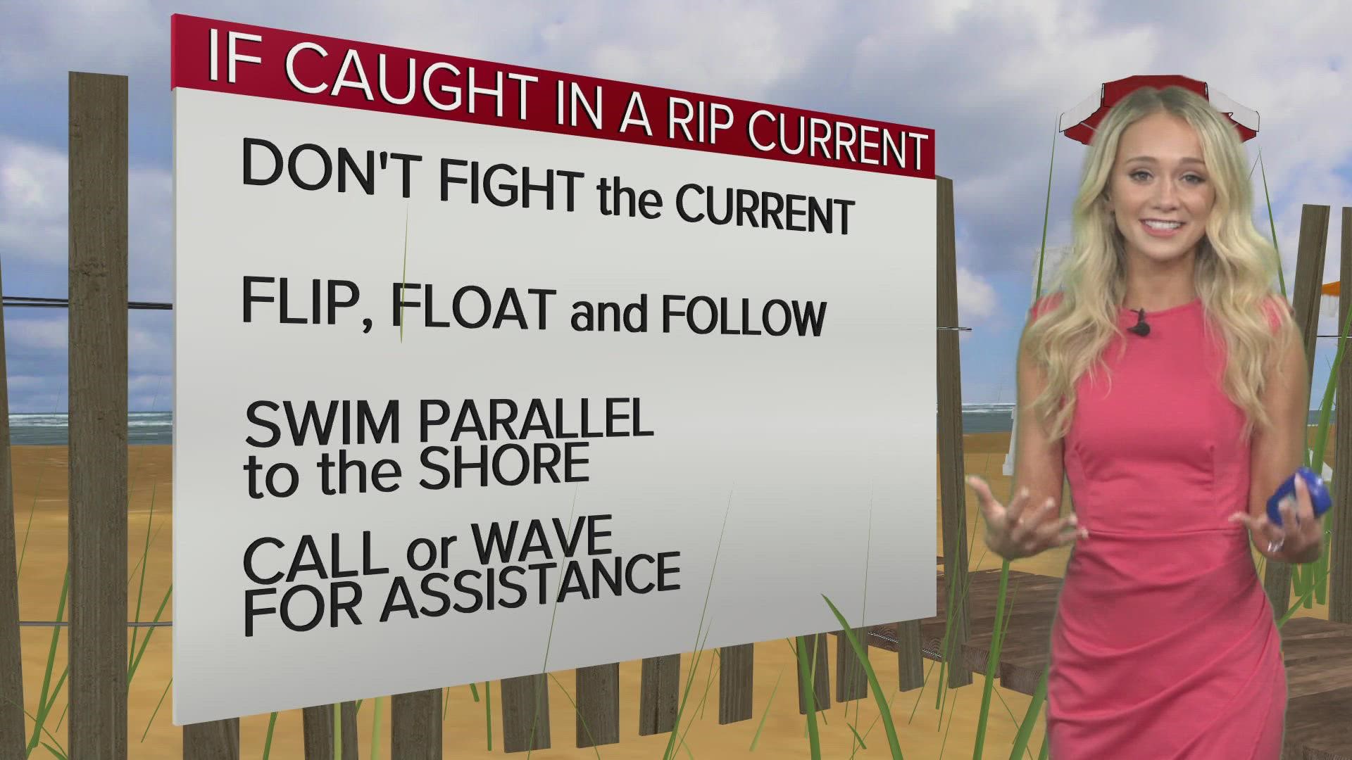 Rip currents can develop quickly and can overcome even the strongest swimmers.