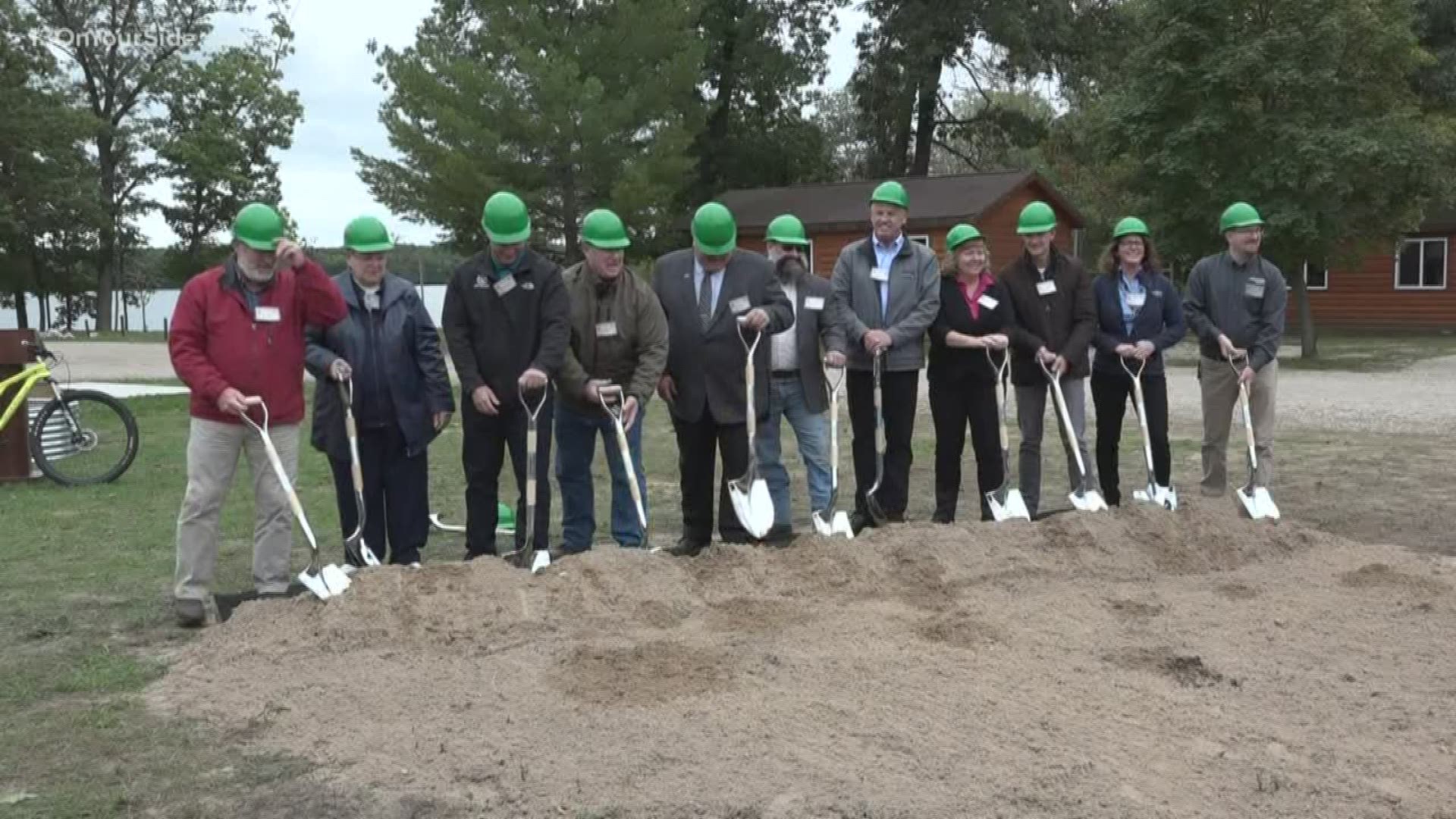 A groundbreaking ceremony was held for the development of Michigan's Dragon trail.