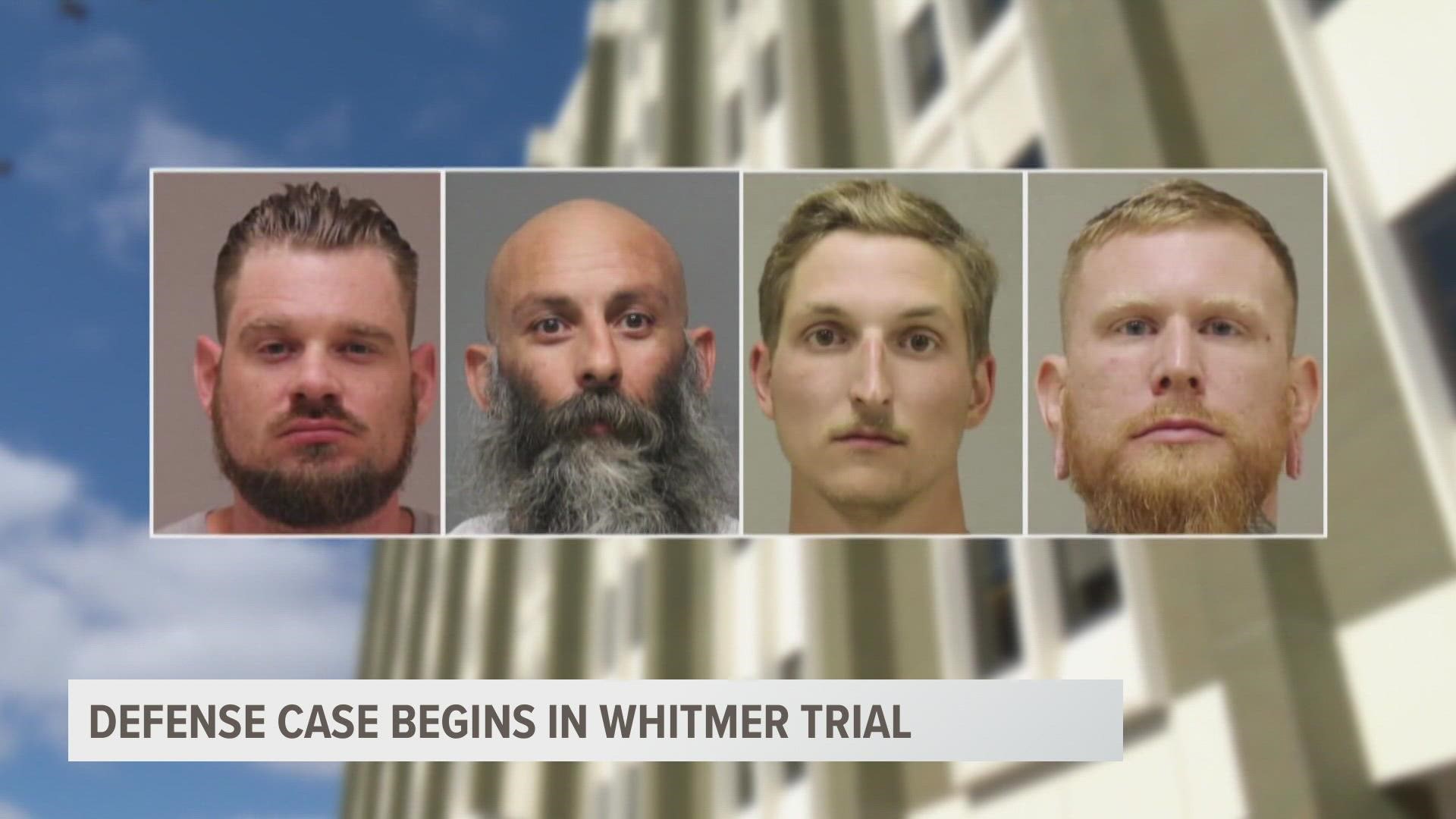 Defense attorneys in the trial of four men accused of trying to plot and kidnap Gov. Gretchen Whitmer are trying to prove its case Thursday morning.