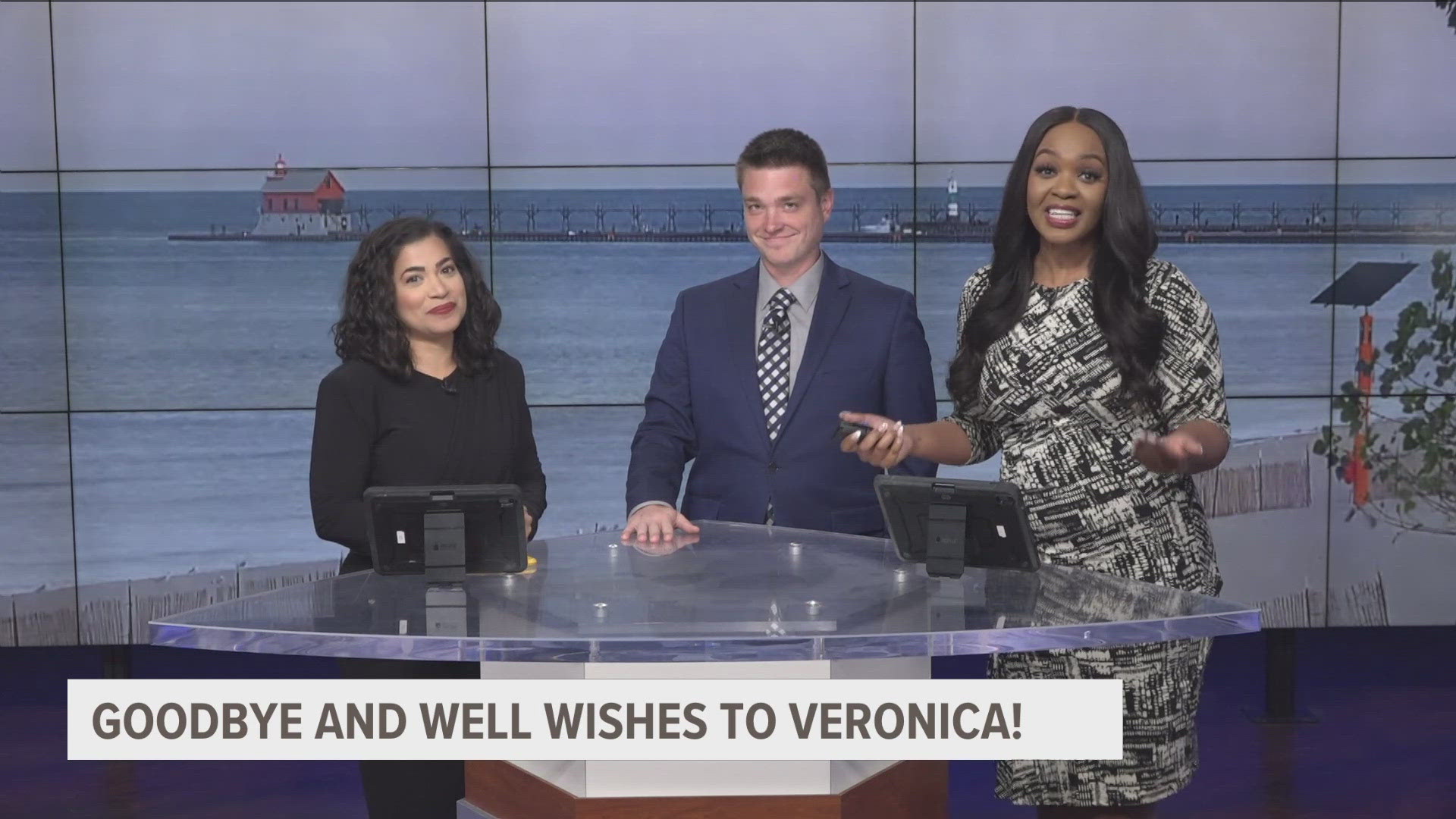 Veronica Ortega, Blake Hansen and new 13 On Your Side Mornings anchor Daija Barrett share an emotional goodbye as Veronica takes on a new role in Detroit.