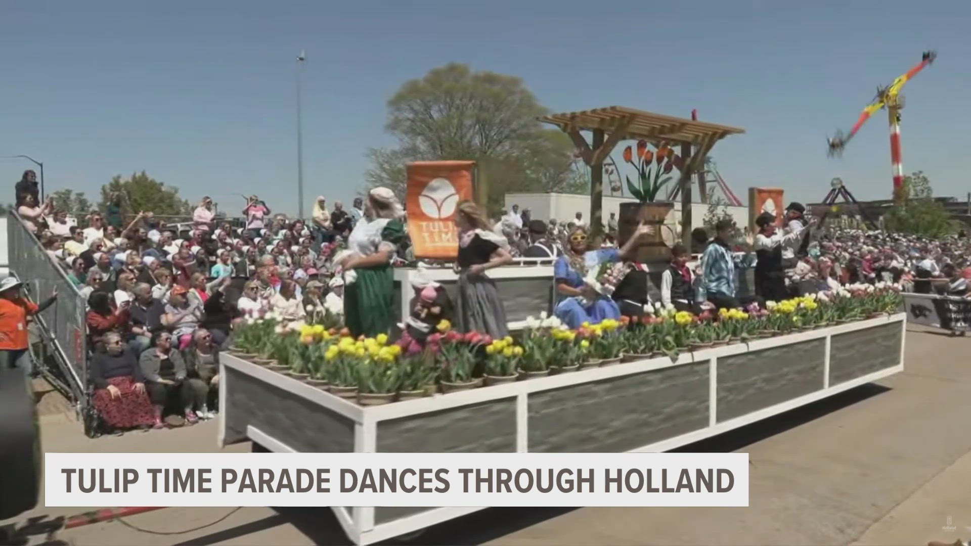 Marching bands, floats and traditional Dutch dancers made their way through downtown Holland.
