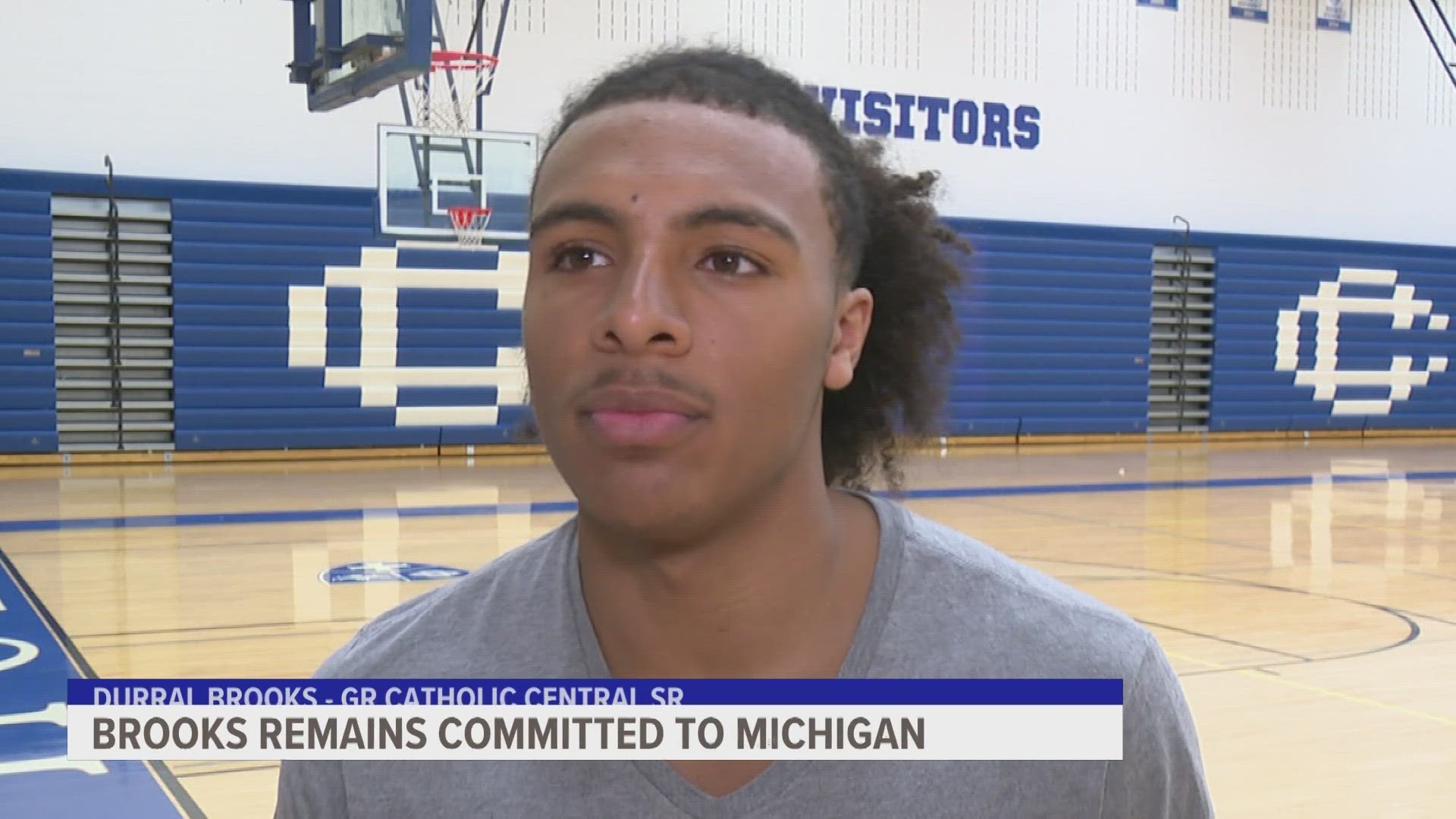 Grand Rapids Catholic Central star Durral Brooks remains loyal to Michigan.
