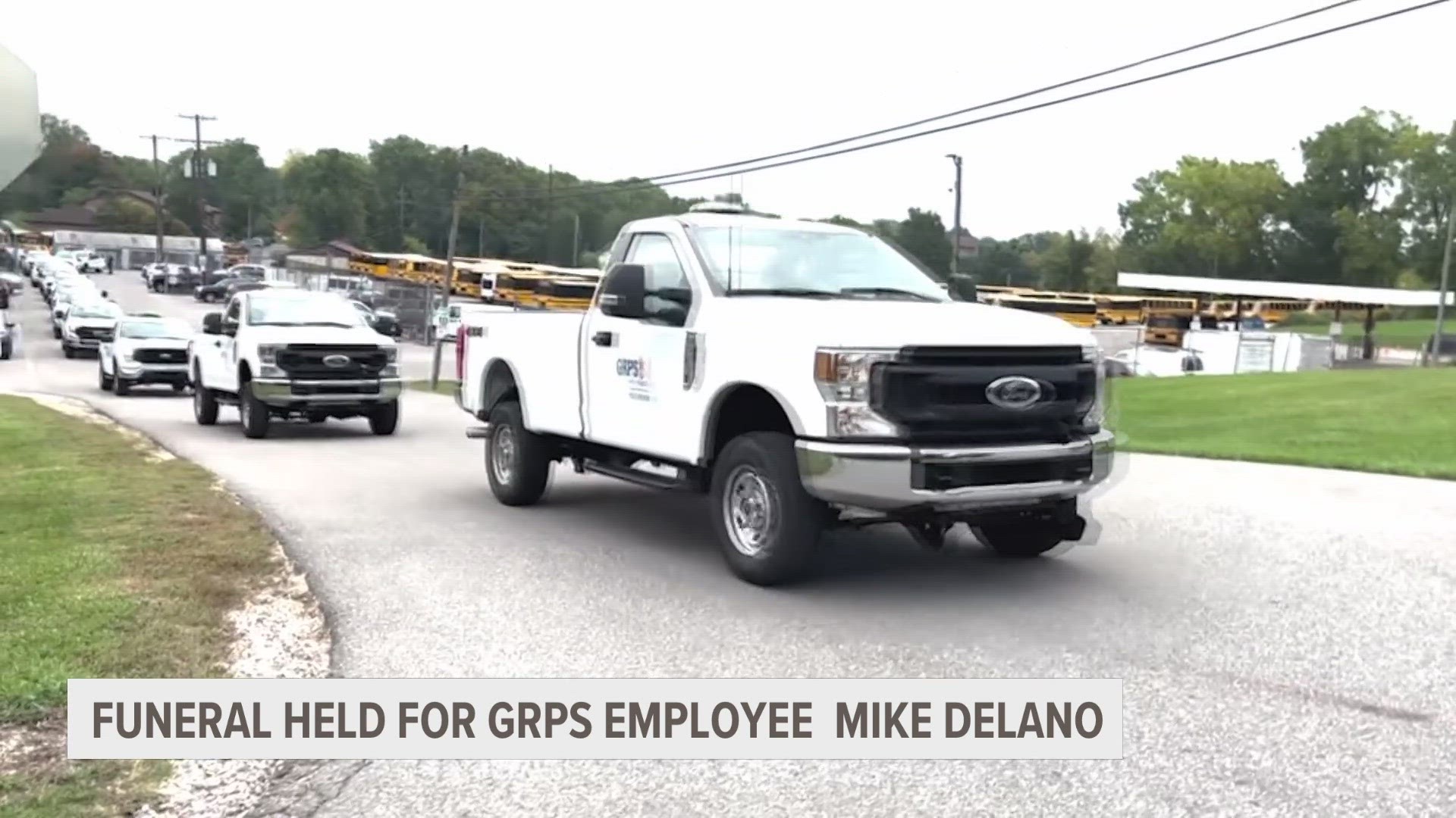 After Mike Delano was pinned under a lawnmower and killed at work, GRPS employees showed up to honor his memory.