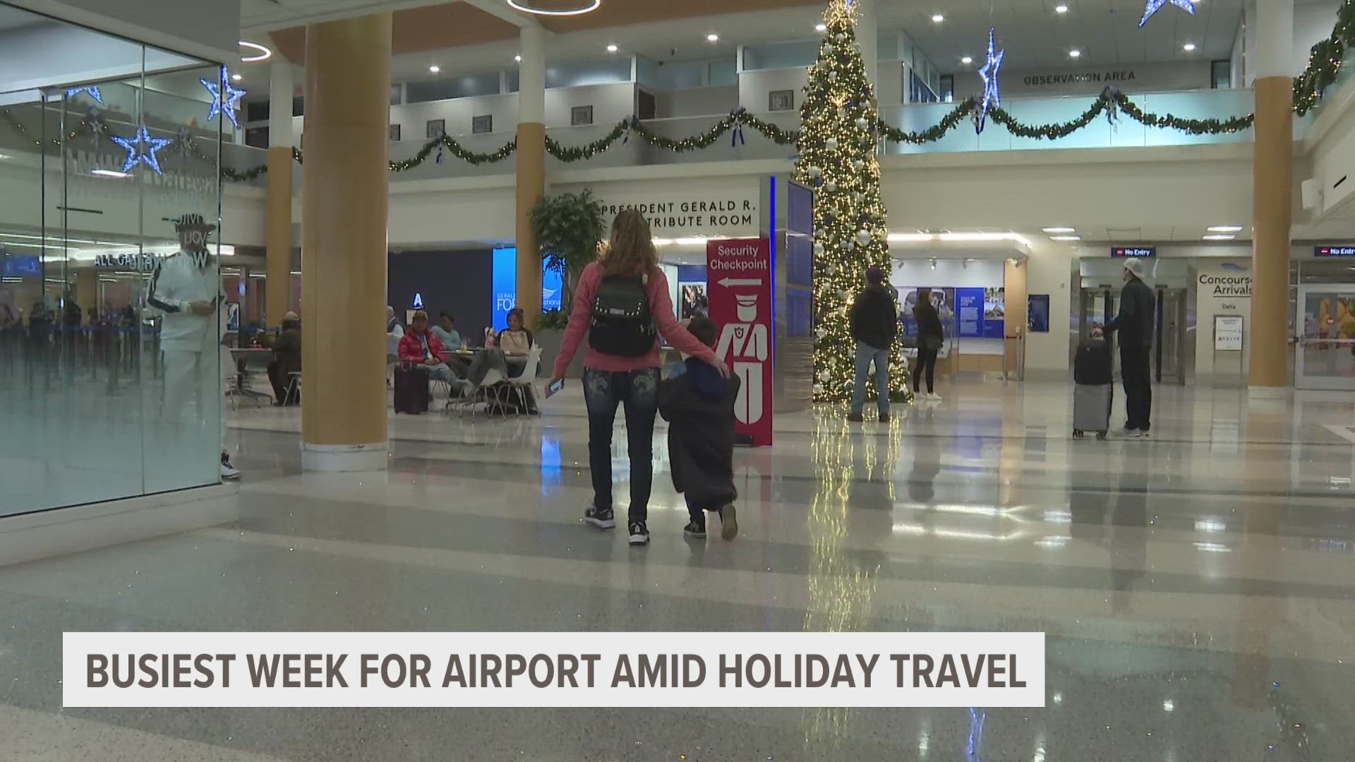 The holiday rush is officially underway with people heading to the airport to spend time with their families for the holidays.
