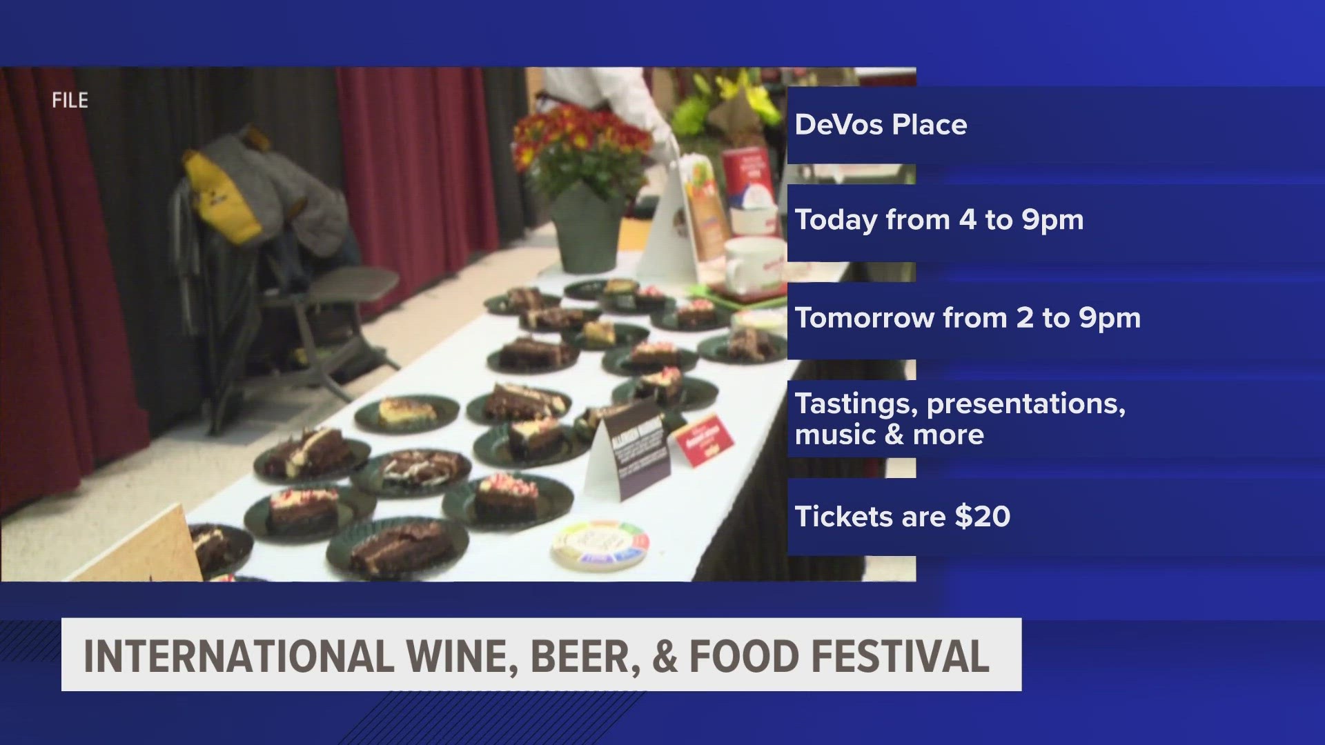 The annual festival opens to the public at DeVos Place on Friday and boasts hundreds of different beers, wines and foods.