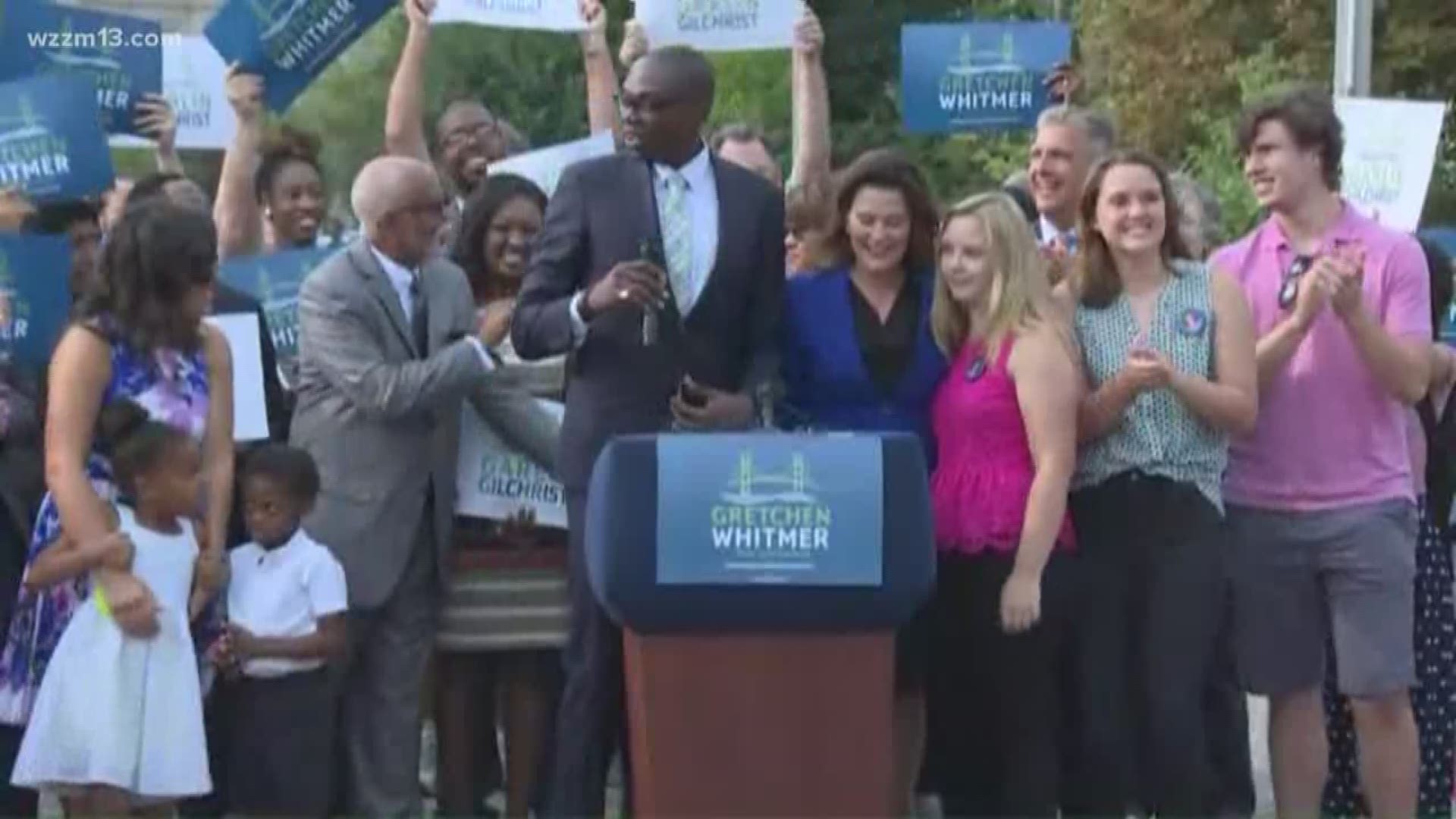 Whitmer announces running mate for governor campaign