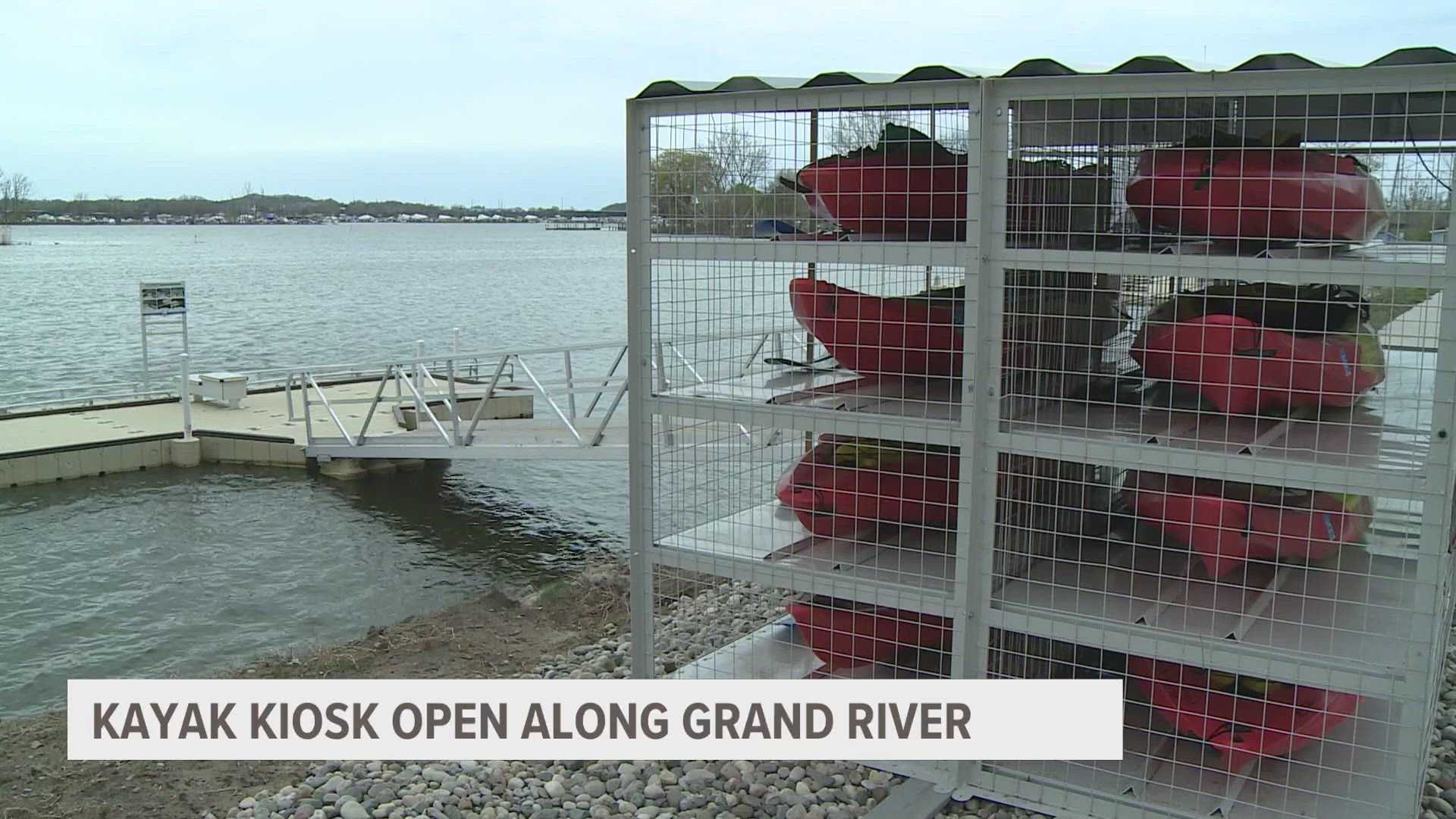 A Kayak Kios is open for business in Spring Lake