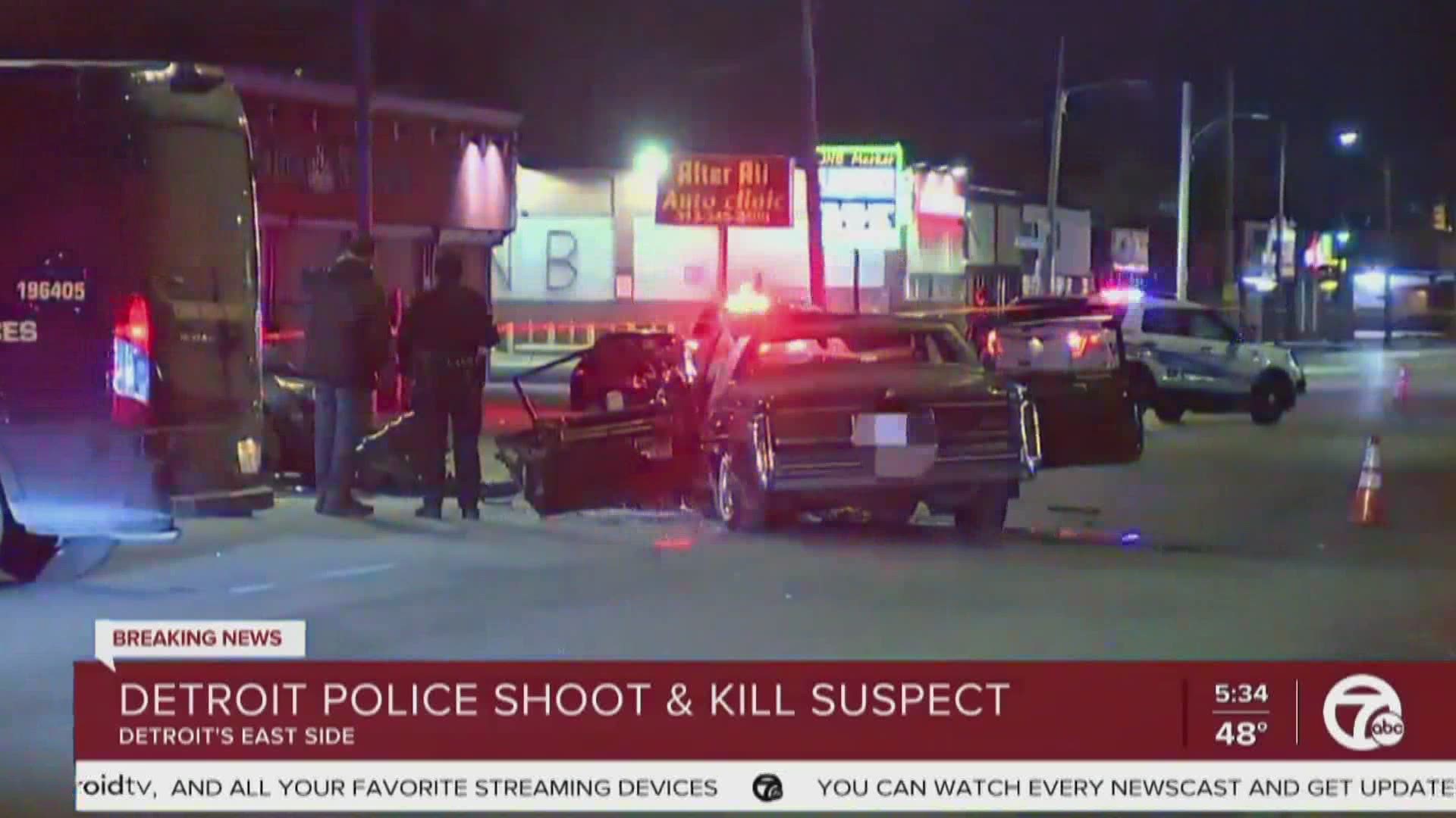Detroit police officers have shot and killed a suspect overnight on the city's northeast side, according to WXYZ Detroit.