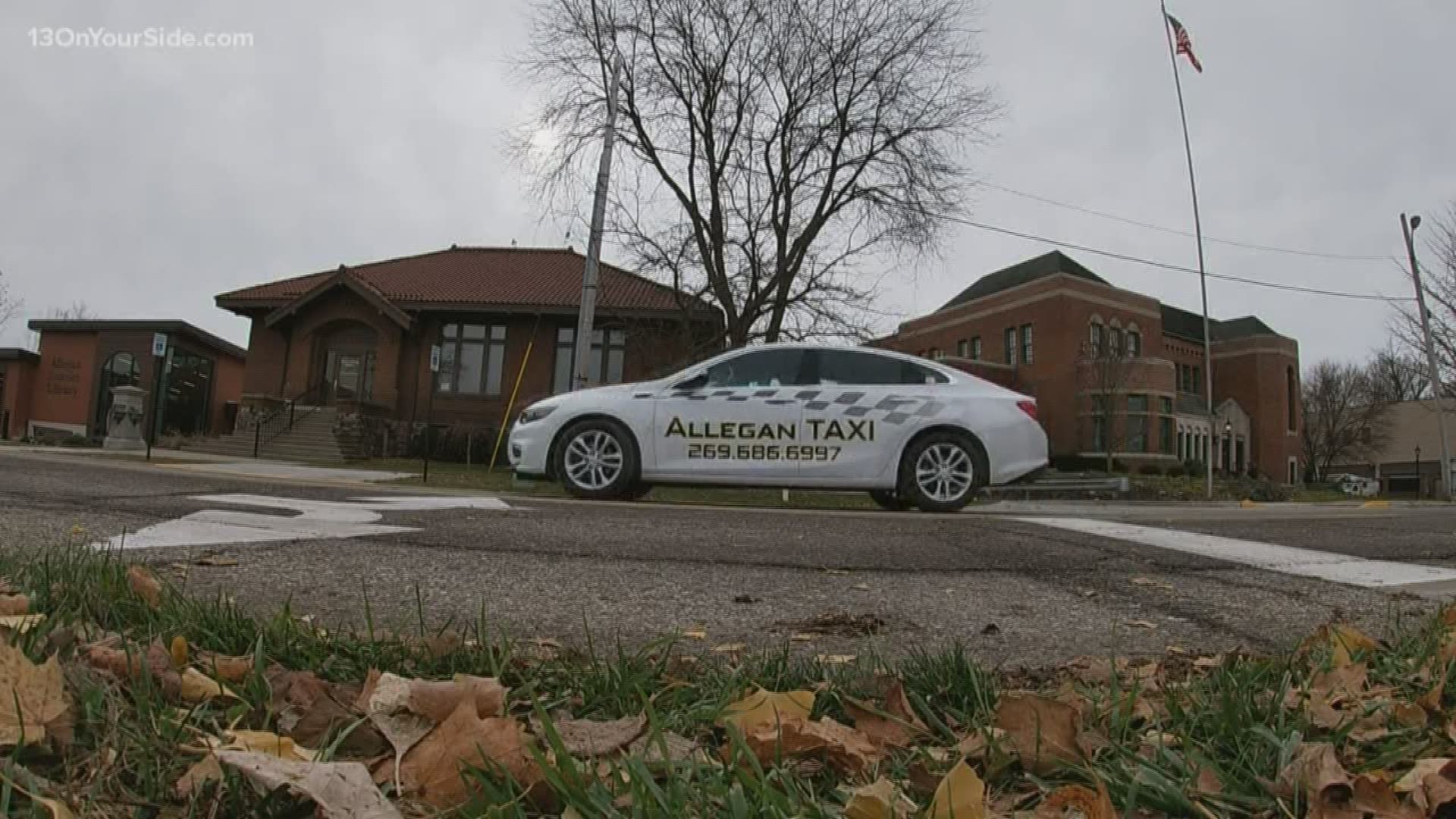 In Allegan County, where one town doesn’t have Uber, one man is using his taxi business to make the community safer the night before Thanksgiving.