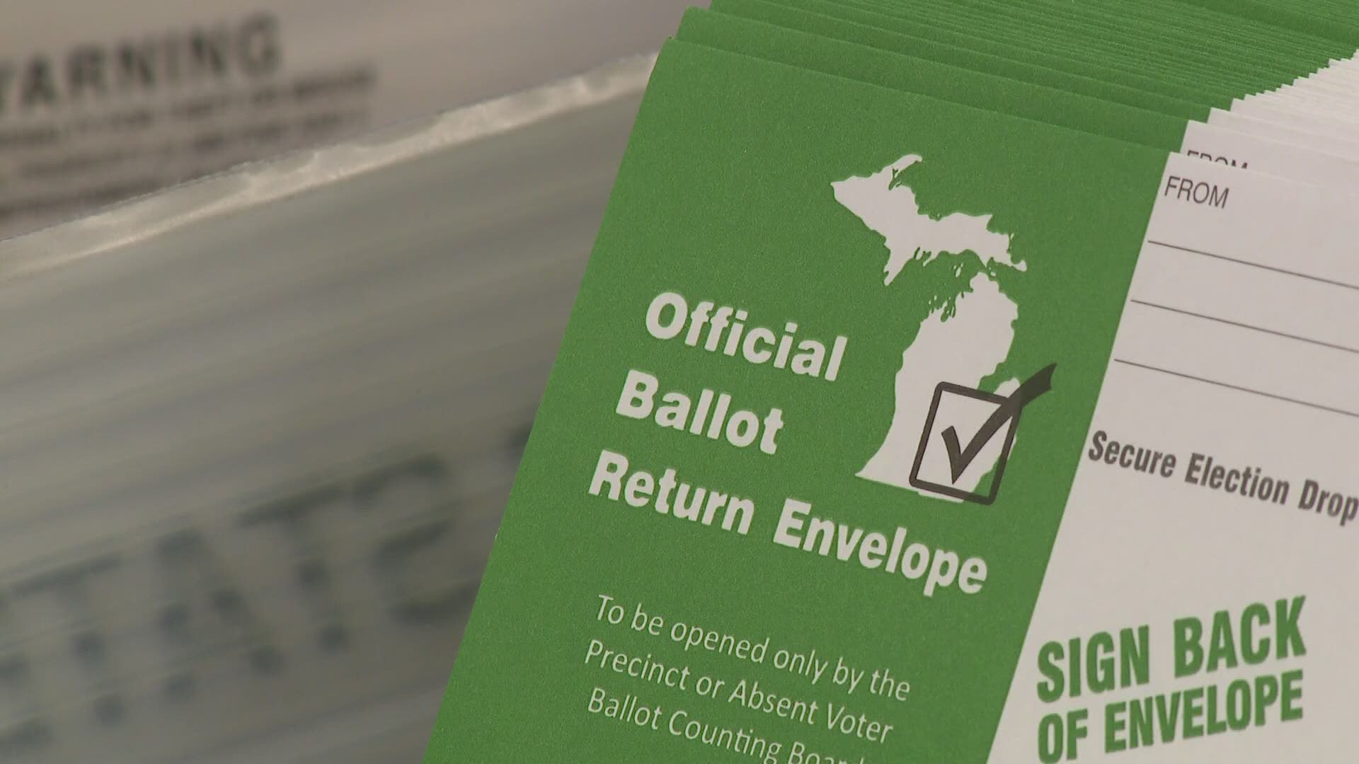 The Newaygo County clerk said he learned the unopposed race of the 78th district court judge was not on ballots already sent out. They will need to be reprinted.