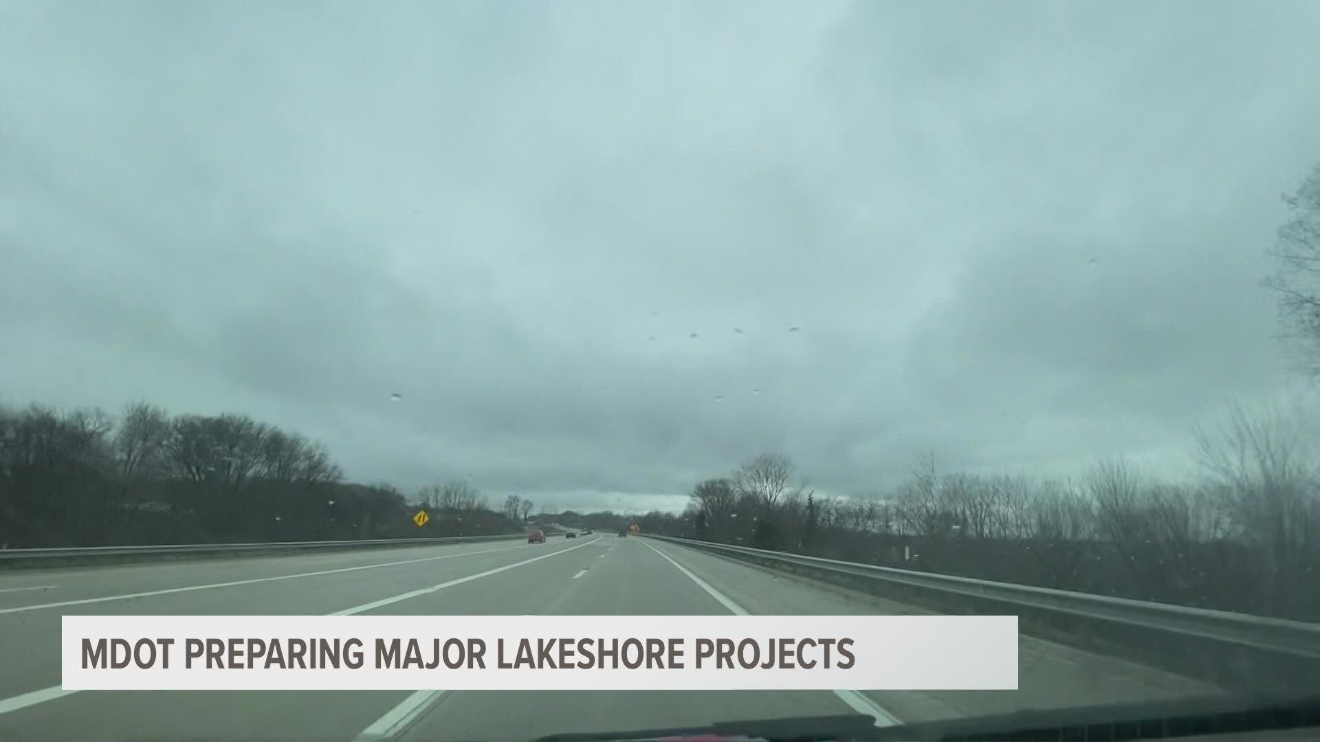 Major construction projects are set to begin Monday along the lakeshore. MDOT is reminding drivers how they can see what's going on before they hit the road.