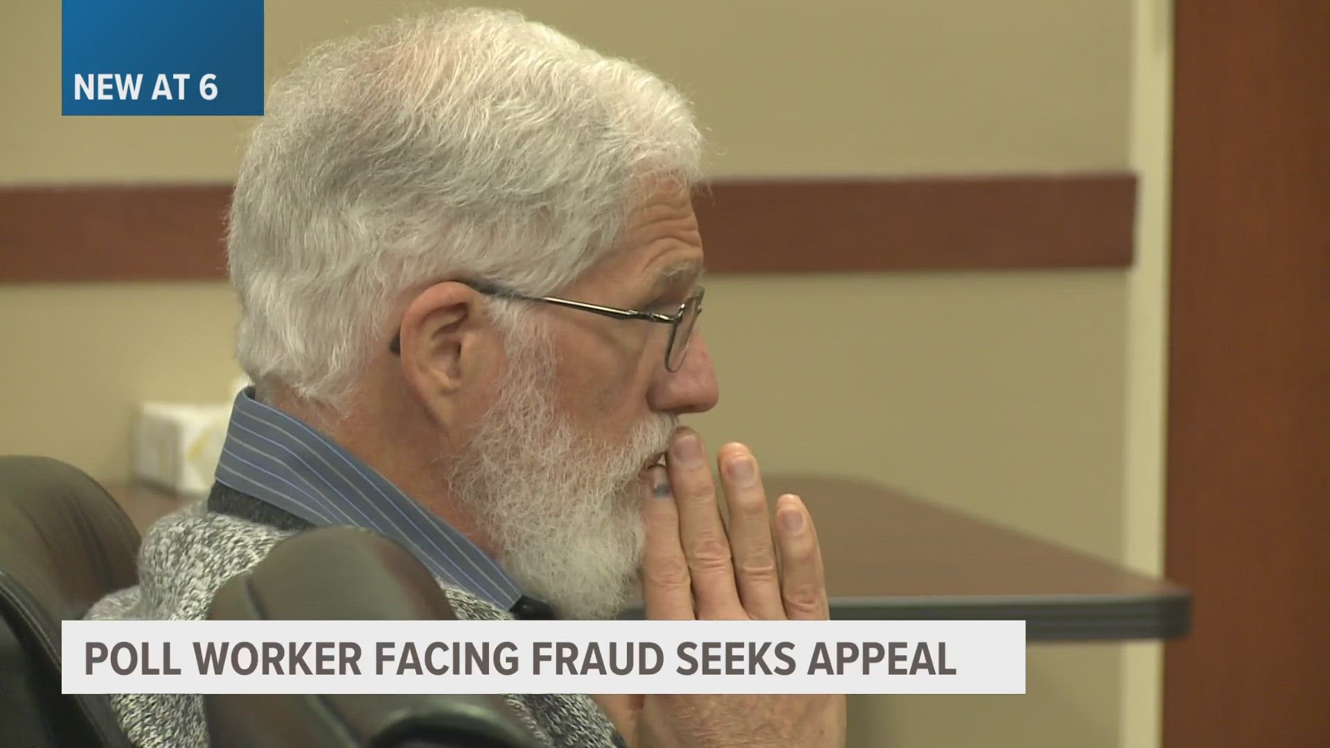 James Hoelkeboer is facing an election fraud charge in the Kent Co. 63rd District Court.