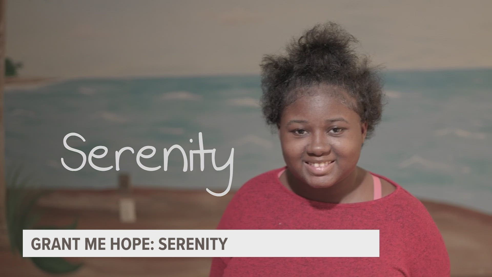13-year-old Serenity likes to meet new people. She is hoping to expand her opportunities to do so at Central Michigan University when she graduates.