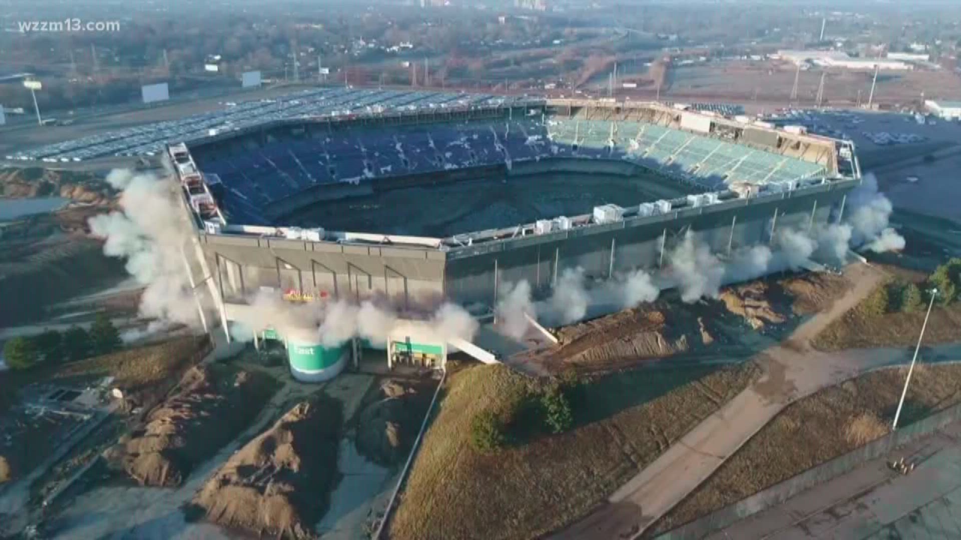FAIL! Silverdome implosion doesn't go as planned