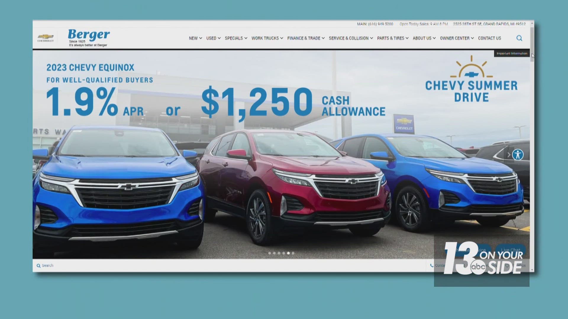 It all happens August 25-26 at Berger Chevrolet on 28th Street and beyond.