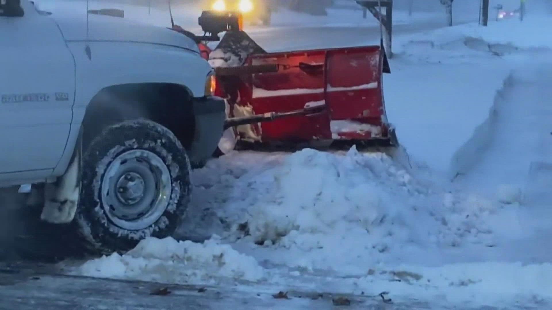 It works like a rideshare service where homeowners and small business owners are matched up to plow drivers and snow blowers in the area.