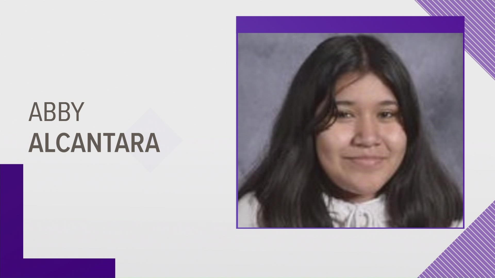 Abby Alcantara was last seen on Oct. 13.