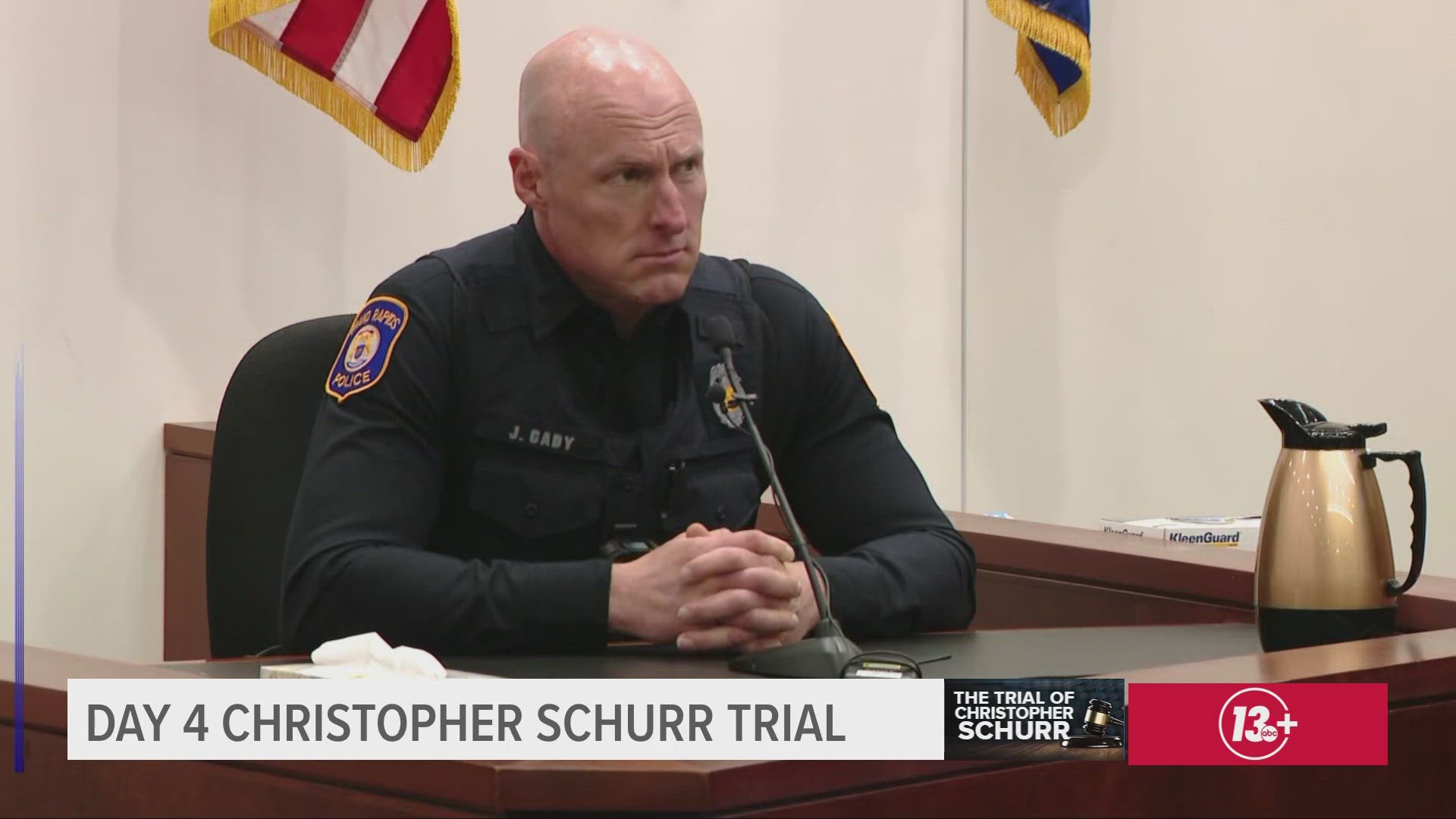 Officer Jason Gady said the place Schurr shot Lyoya, in the back of the head, was reasonable due to his position in the struggle.