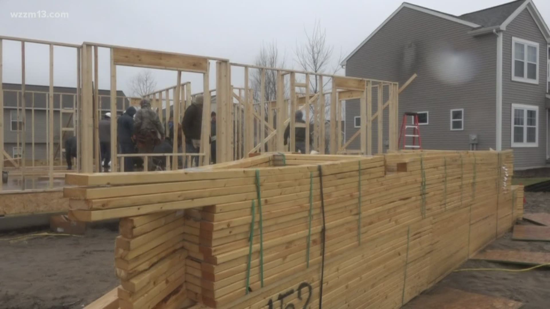 Lakeshore Habitat for Humanity is helping the Swieringa family build a new home with $11,000 raise by SpartanNash and their customers throughout the area.