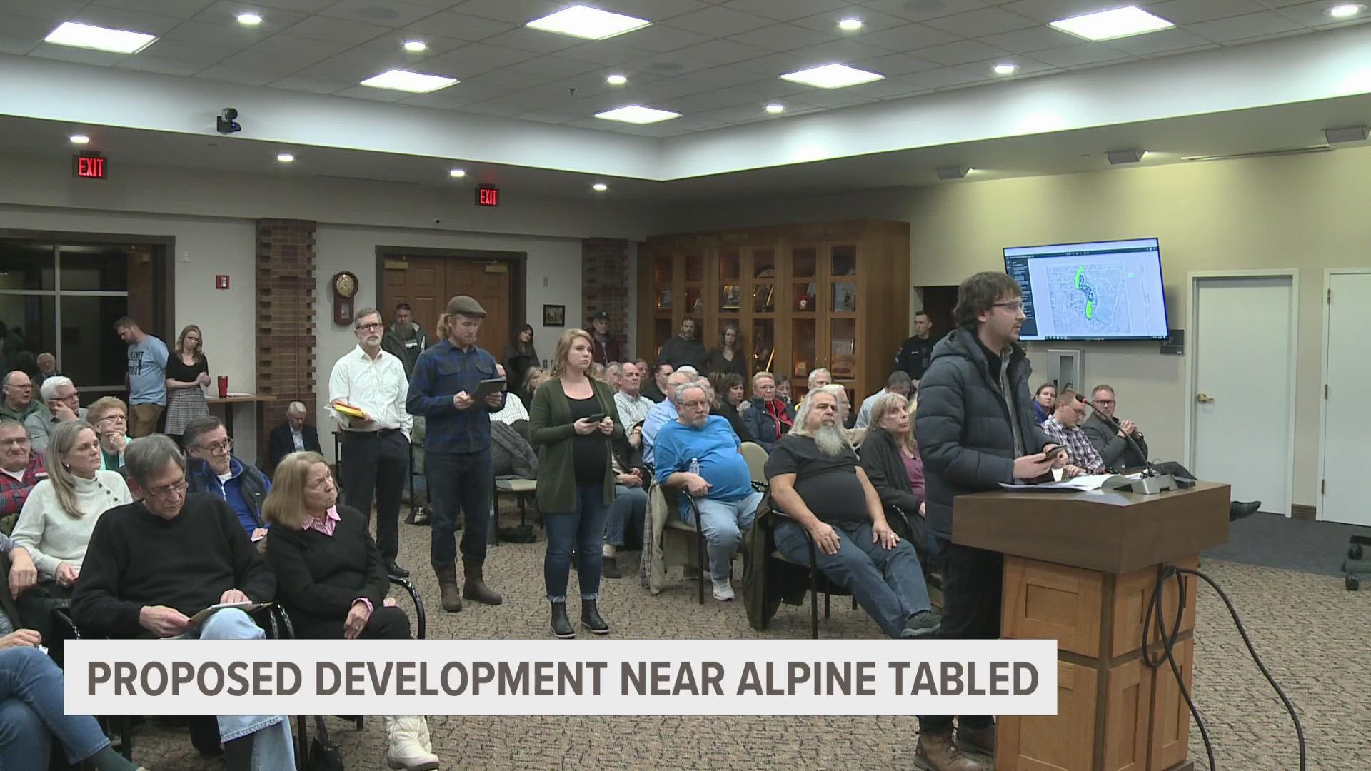 At a public hearing Wednesday night, many people living in the area shared concerns about stormwater, drainage and traffic.