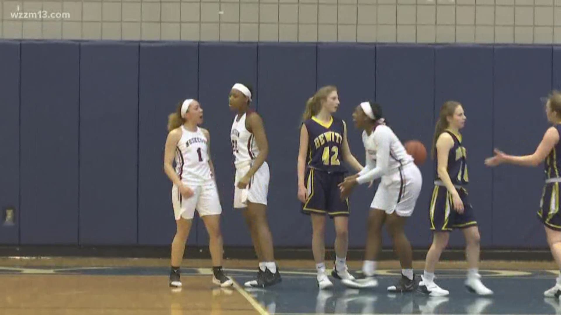 High school girls basketball: Muskegon tops DeWitt in buzzer beater
