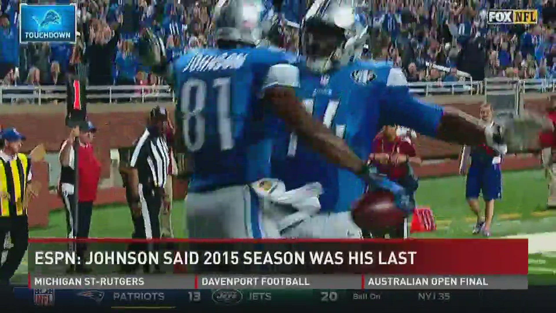 Calvin Johnson retires: 'I have played my last game of football