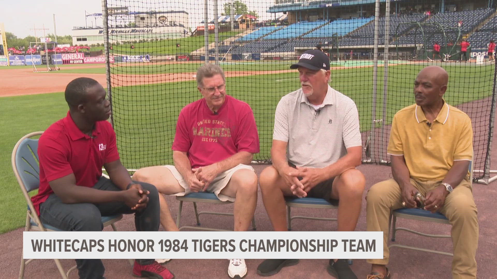 Whitecaps honor 1984 Detroit Tigers championship team.