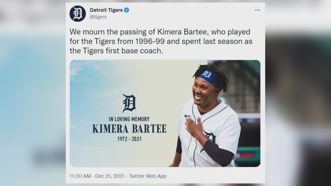 Tigers announce unexpected death of First Base Coach Kimera Bartee