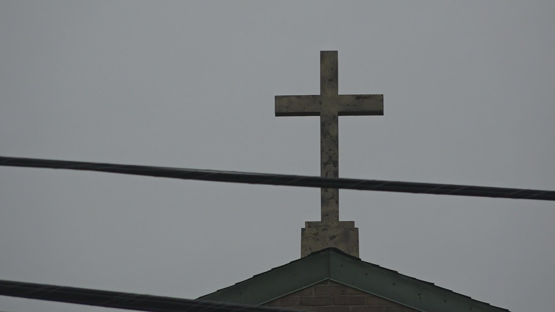 More than 300 people are expected to join the walk, which is about one mile between the Our Lady of Sorrows Church and St. Francis Xavier Church in Grand Rapids.