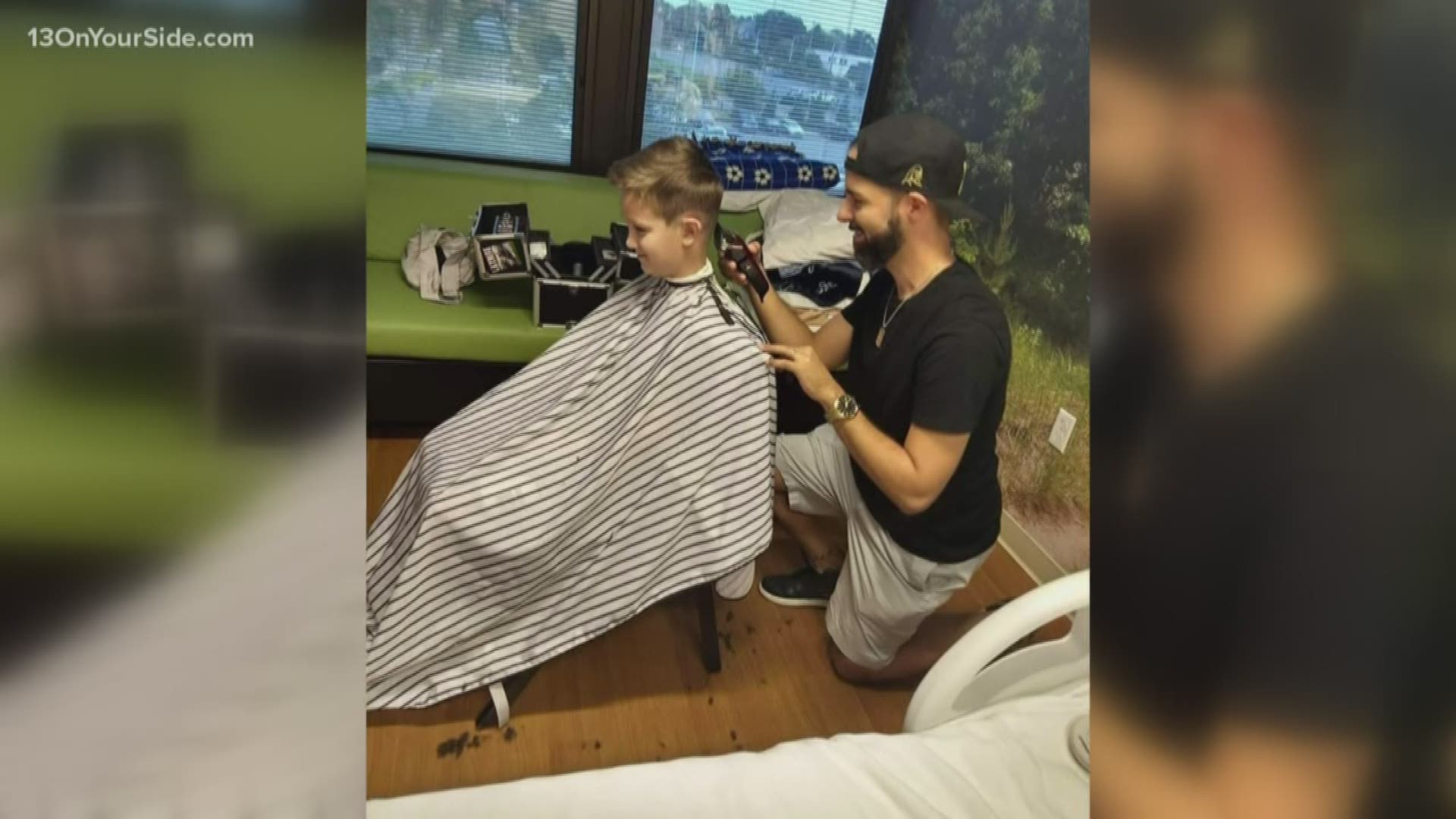 When Jackson had an extended stay in the hospital, a barber came to him.