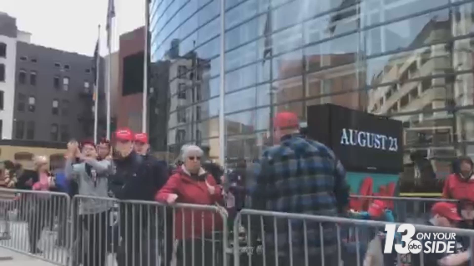 An estimated 12,000 people will attend the rally at Van Andel Arena.