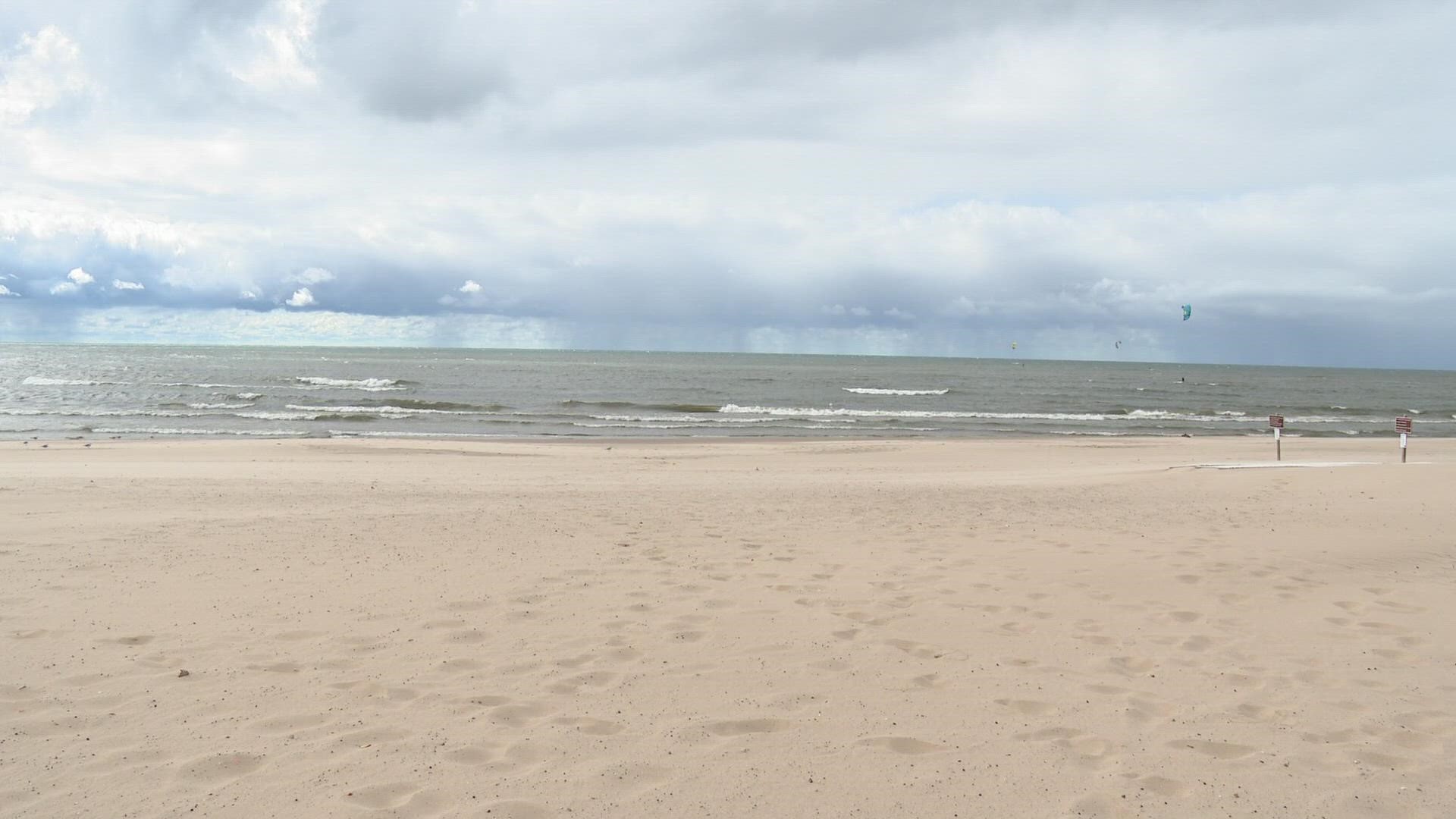 Check out the rolling waves in Grand Haven today!
