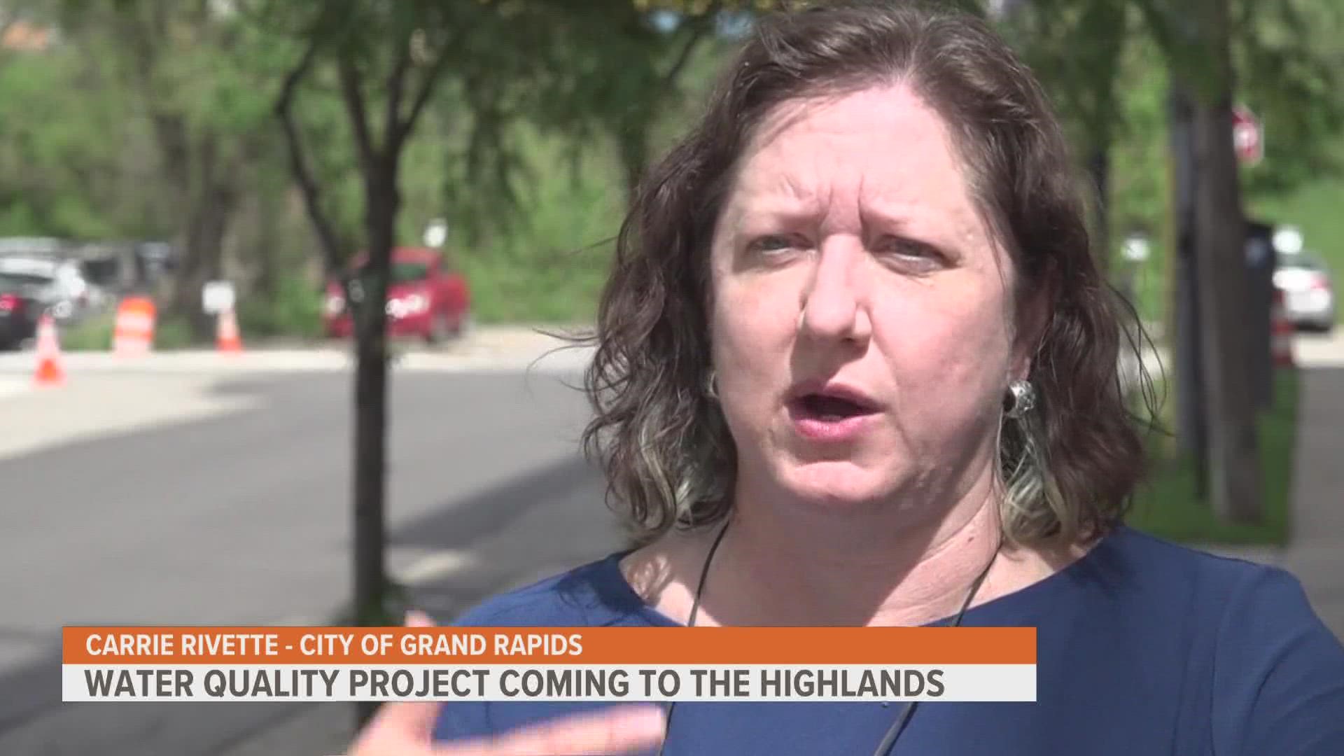 An underground stream on the West Side of Grand Rapids is about to be converted back into a natural stream with the hopes of improving water quality.