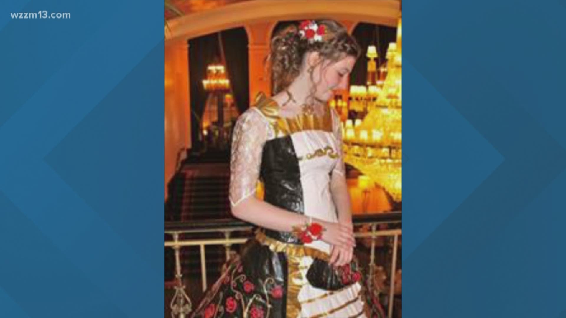 Caledonia teen makes duct tape prom dress that won national competition
