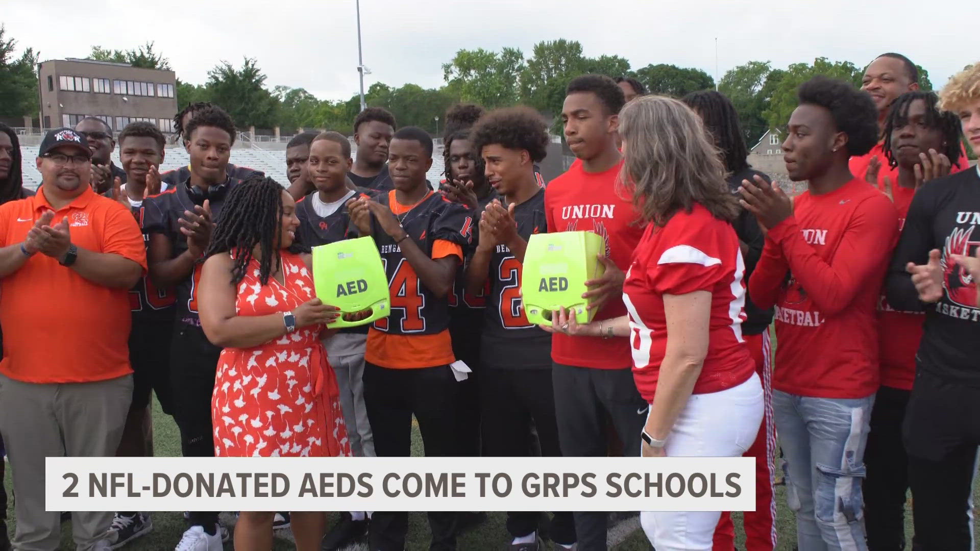 The AEDs came following an NFL donation that coincided with new laws meant to strengthen schools' AED presence, response plans and requirements for coaches.