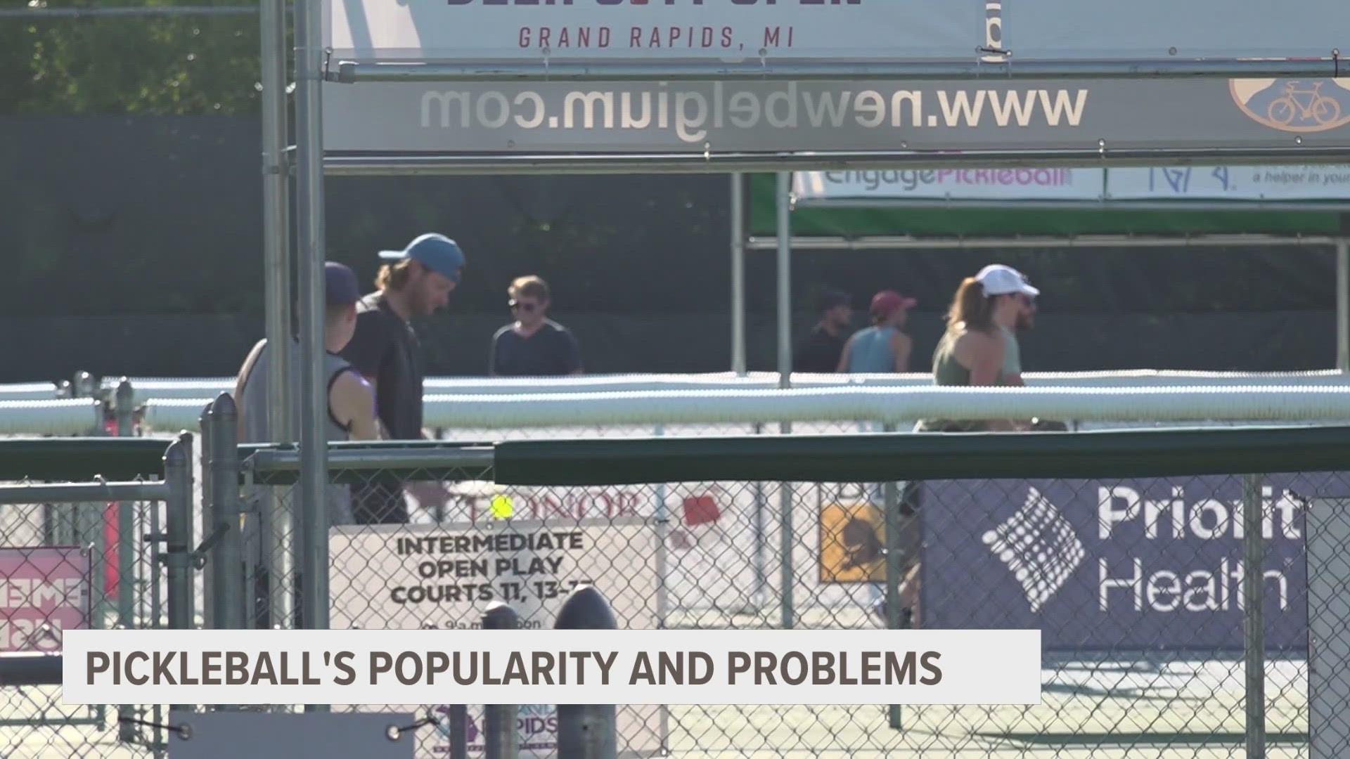 Belknap Park in Grand Rapids has 21 courts dedicated to the game. However, some in the city have noticed the distinct sounds of pickleball during matches.