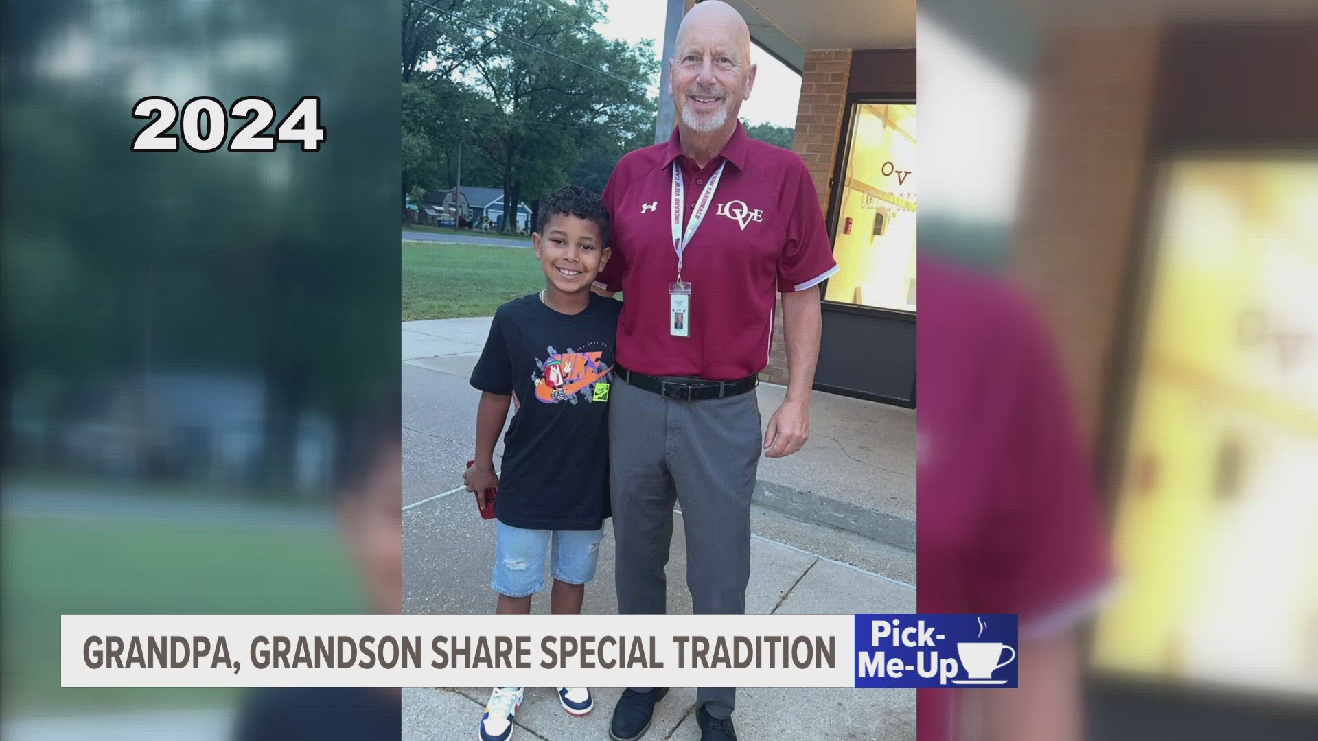 It’s become tradition for one superintendent to take a first day of school picture with his grandson. This year is no different.