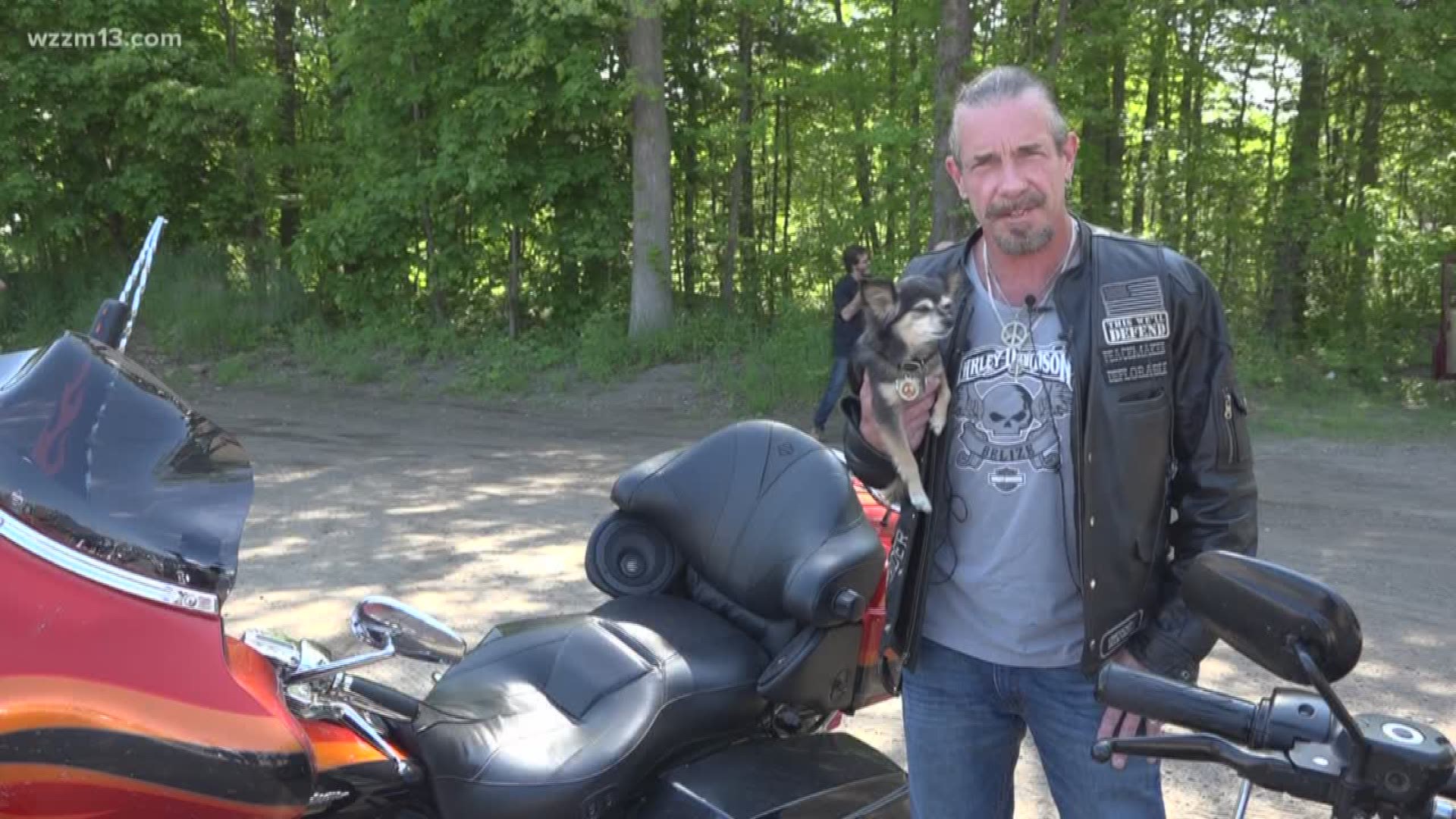 Bikers ride for dogs killed in kennel fire