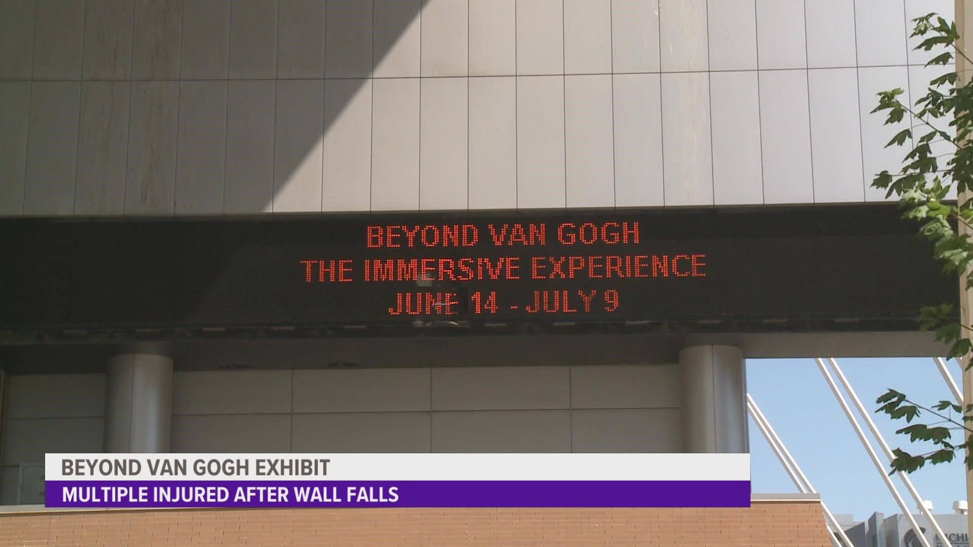 The Grand Rapids Fire Department says it happened in the Beyond Van Gogh exhibit at DeVos Place Wednesday afternoon.