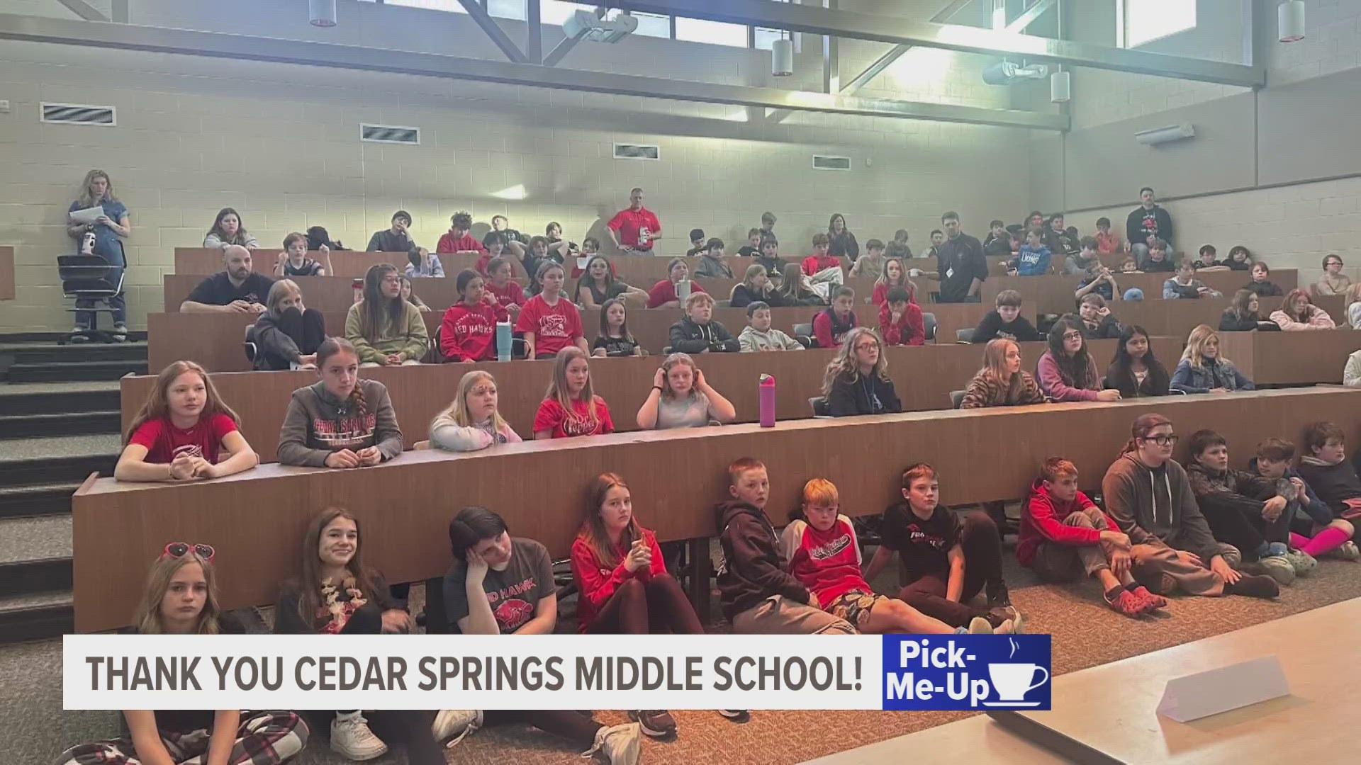 Students in Cedar Springs sent thank you letters to 13 ON YOUR SIDE after a recent school visit.