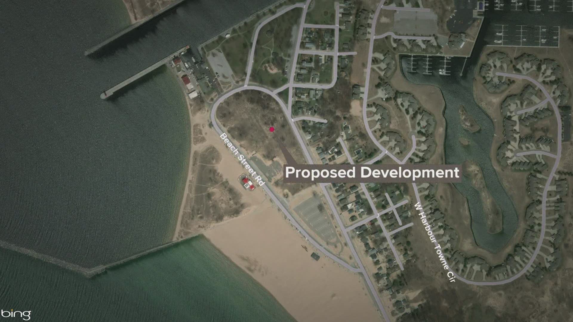 A proposed development calling for five seasonal cottages, each containing four separate units to be built at "the ovals" moved to Feb. 8 commission work session.