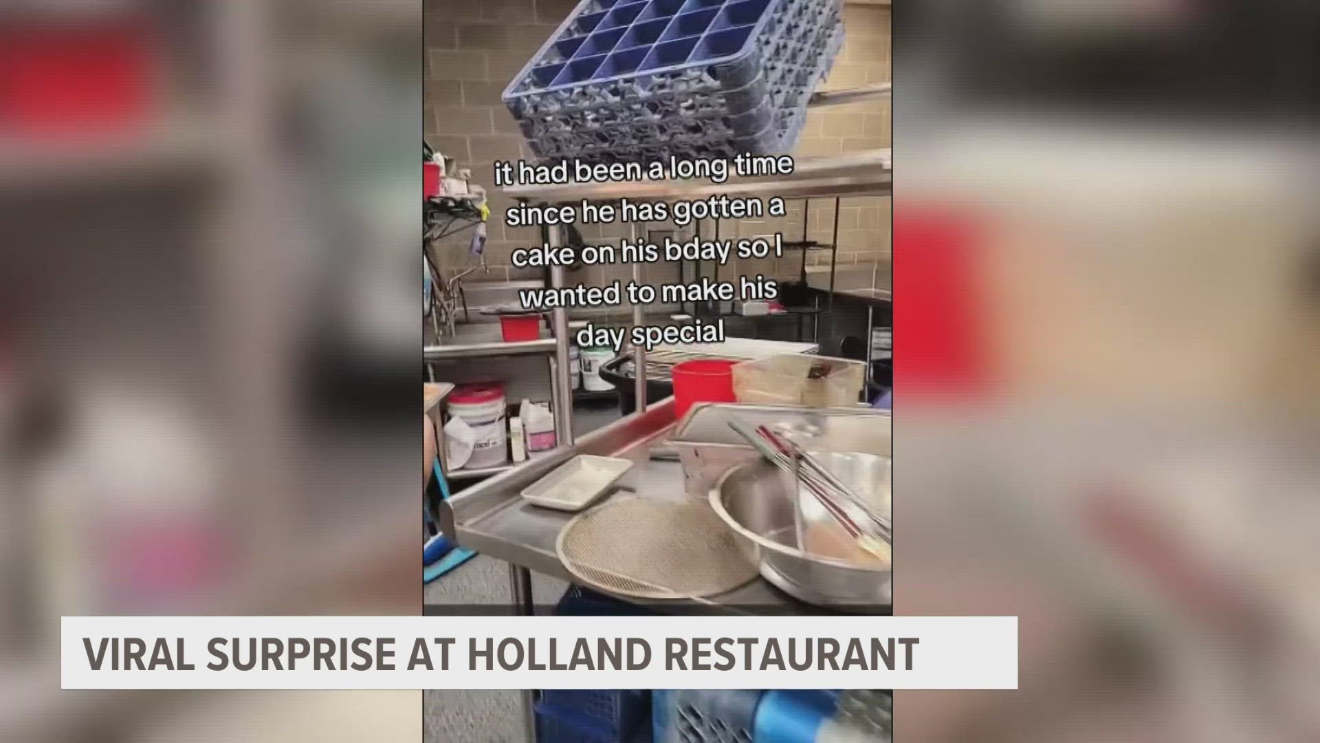 A restaurant in Holland is getting a lot of attention after a video filmed in its kitchen took off on the internet.