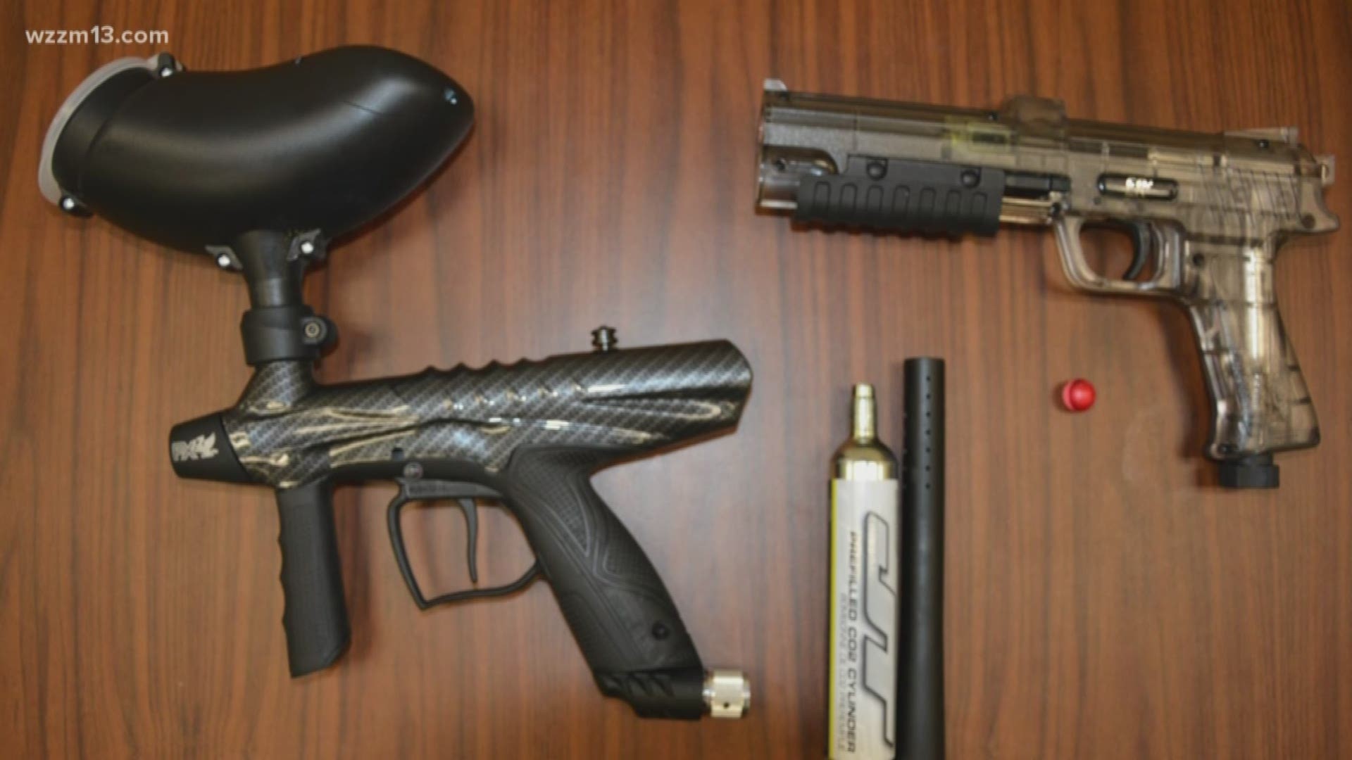Paintball gun wars in Grand Rapids