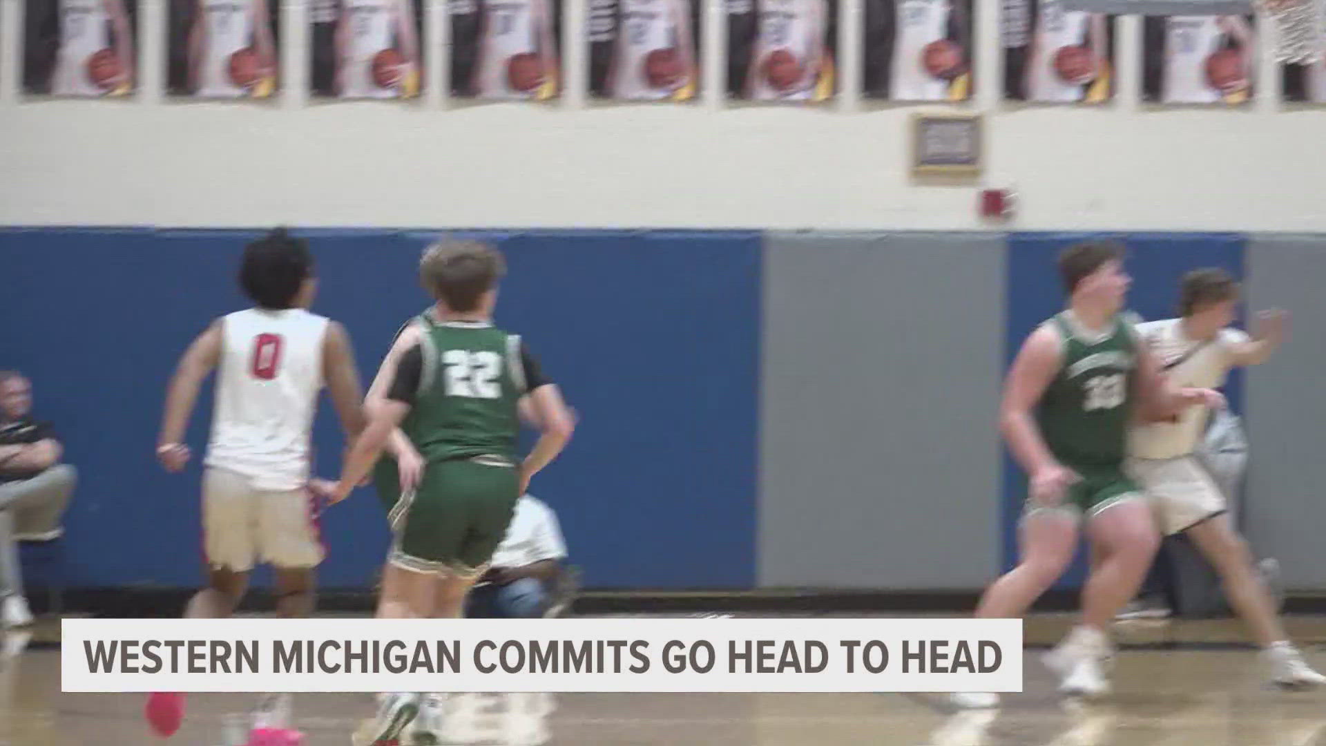 A pair of Western Michigan basketball commits face off on the gridiron.