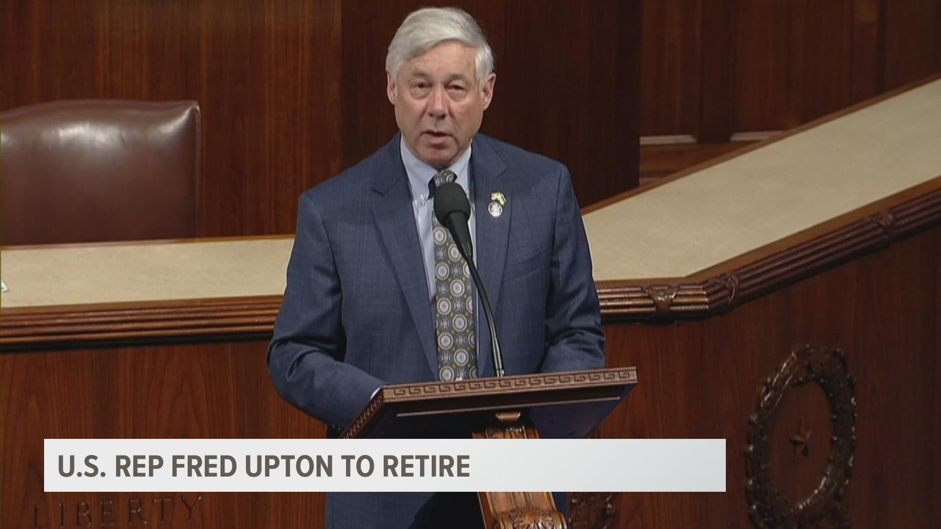 Longtime Michigan Republican Rep. Fred Upton, who voted to impeach President Donald Trump over the Capitol insurrection.